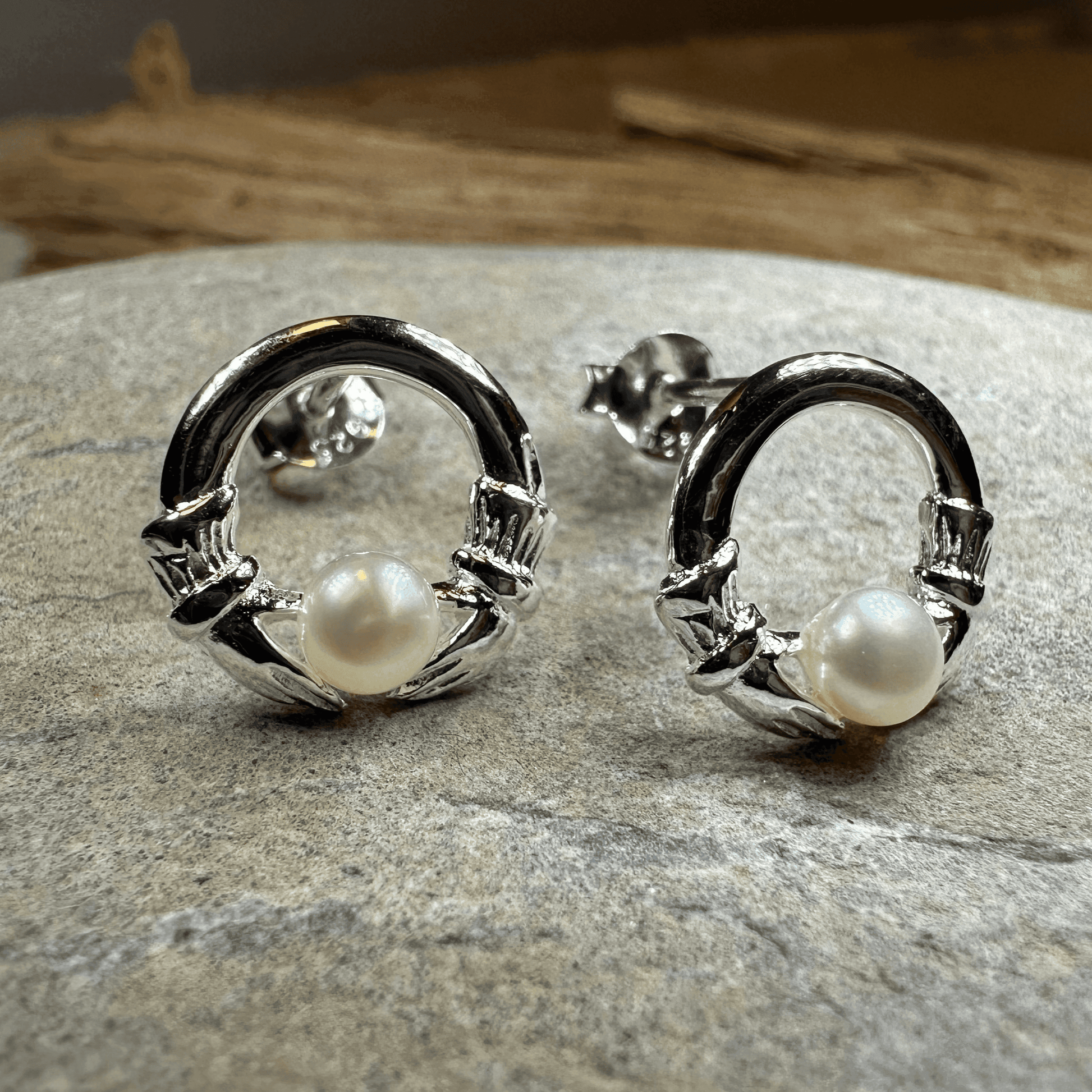 Straffan Claddagh Stud Earrings - 