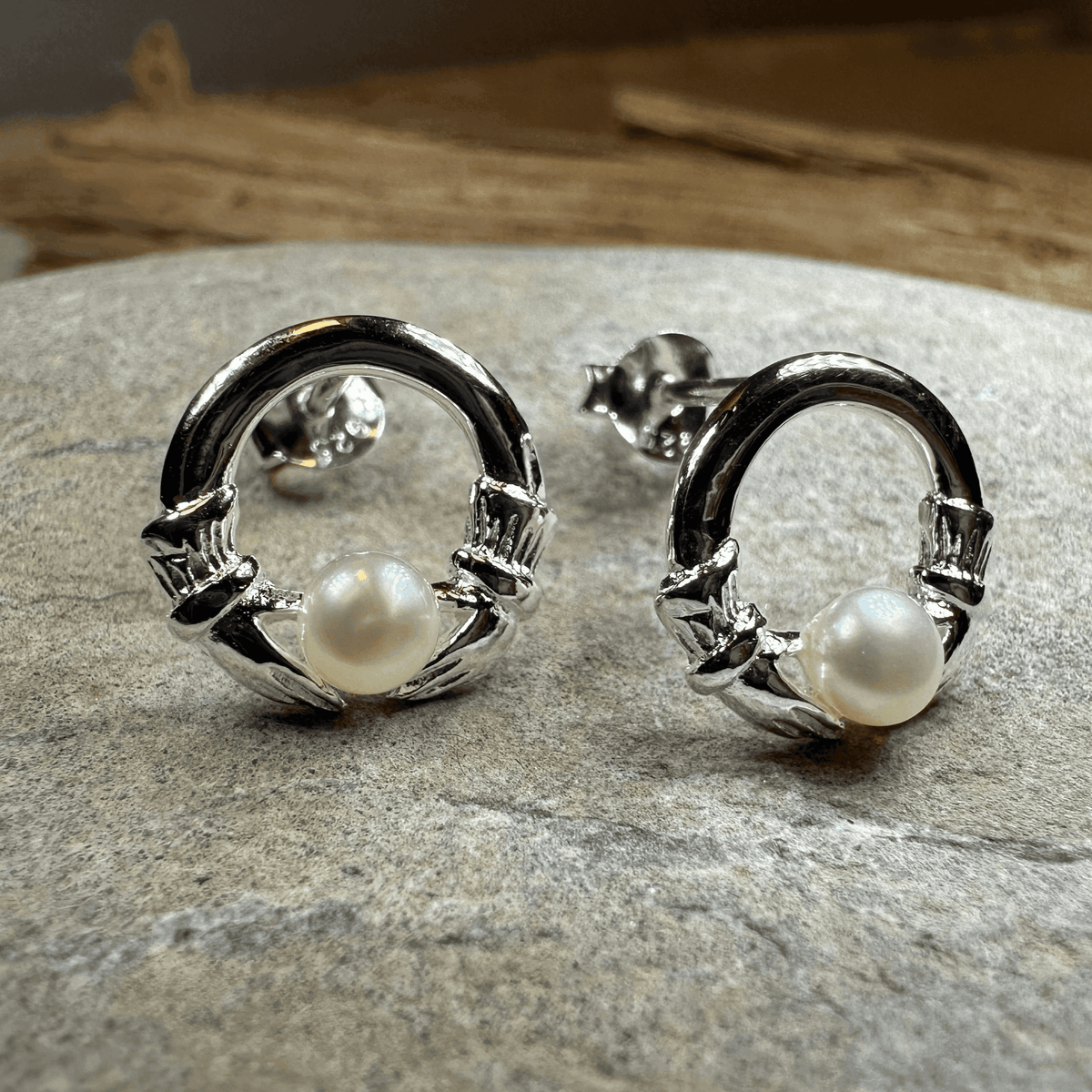 Straffan Claddagh Stud Earrings - 