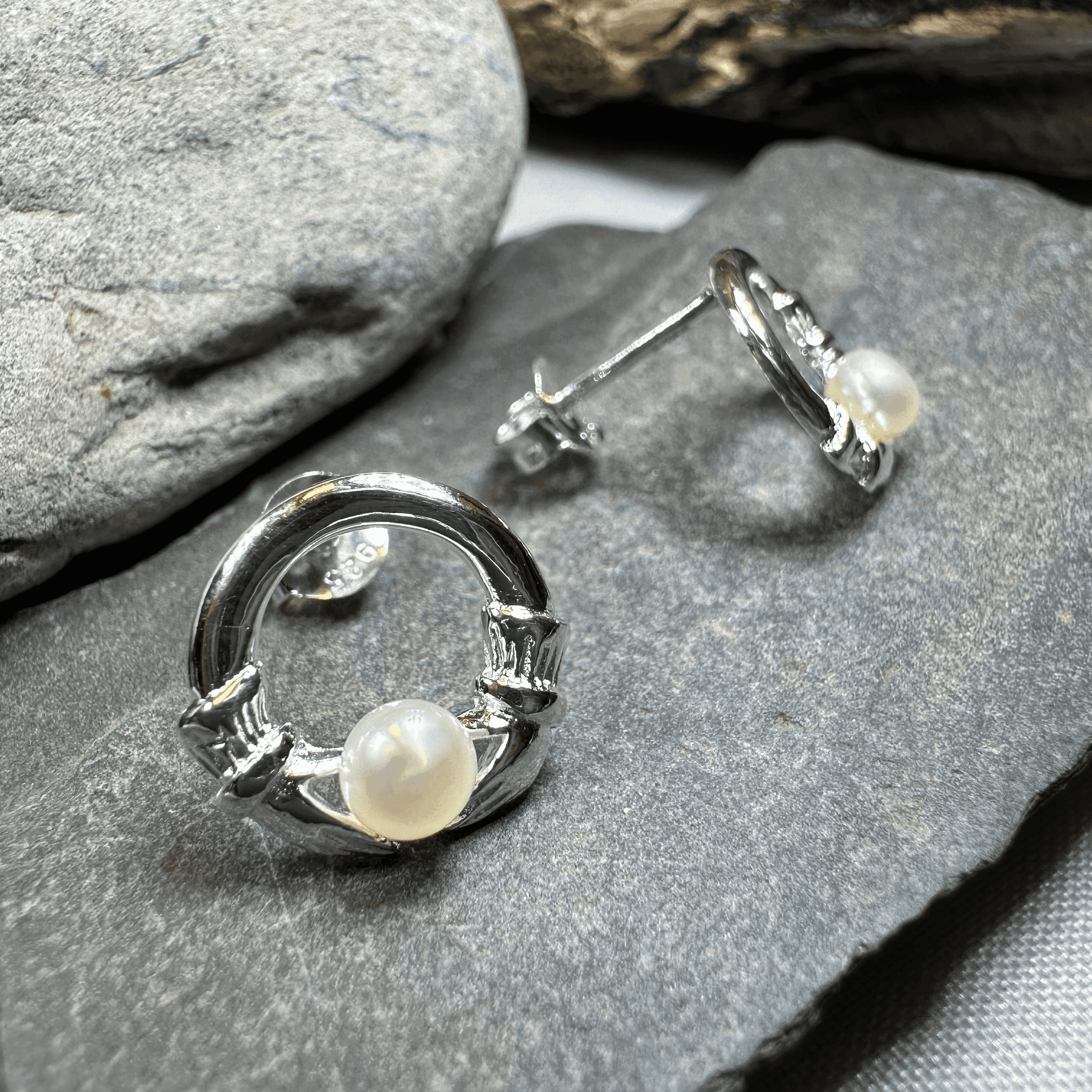 Straffan Claddagh Stud Earrings - 