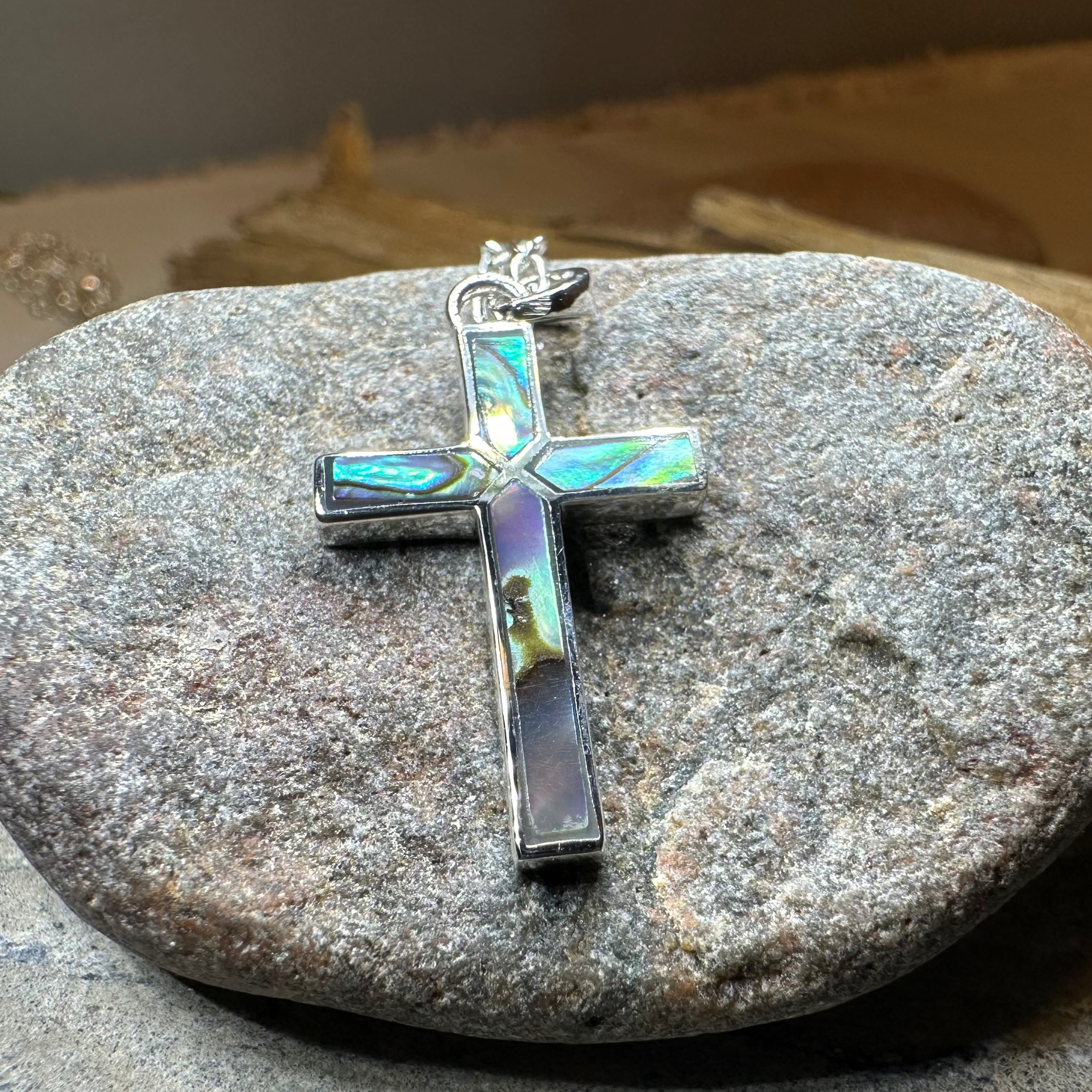 Petite Silver Celtic Cross Necklace