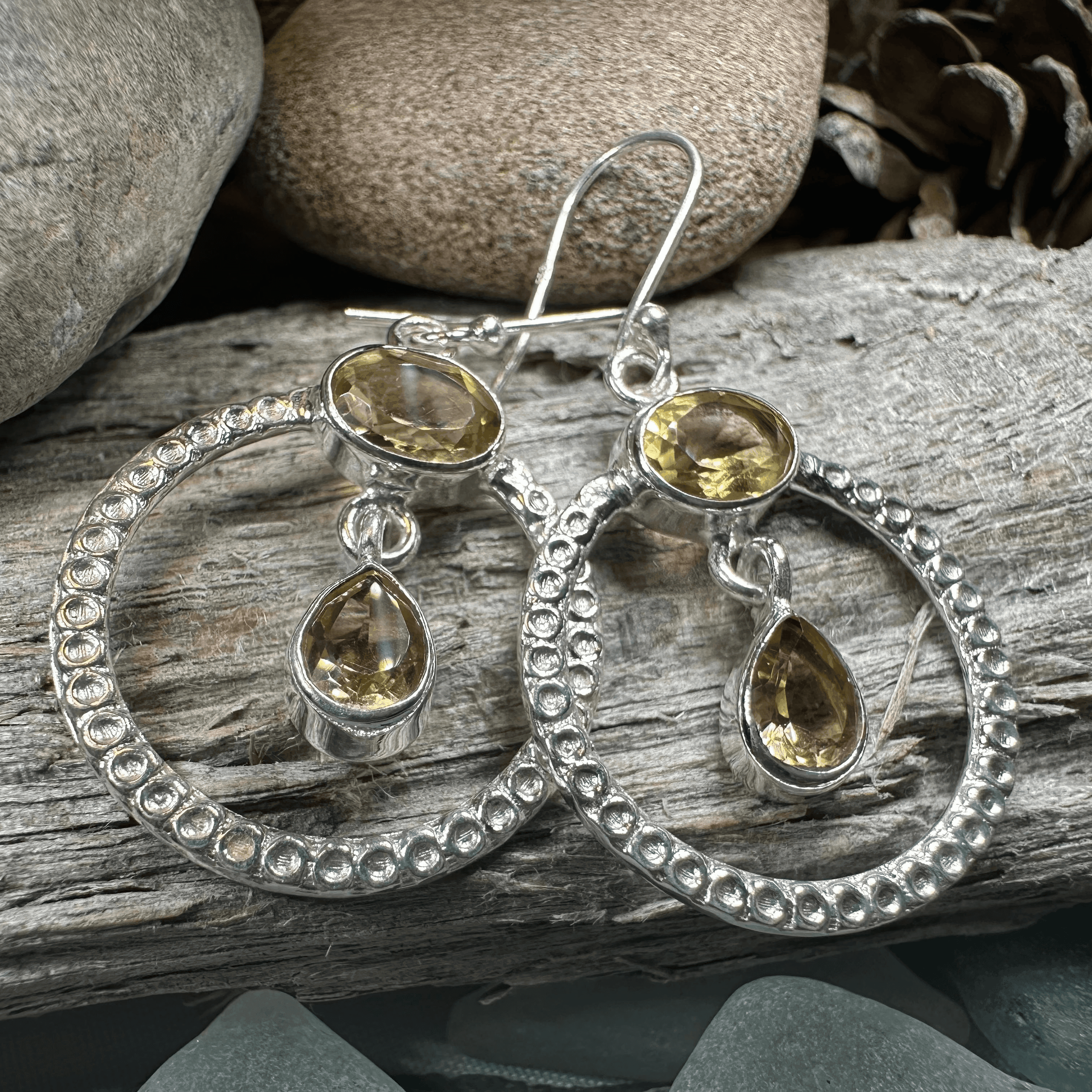 Briallen Gemstone Earrings - Amethyst