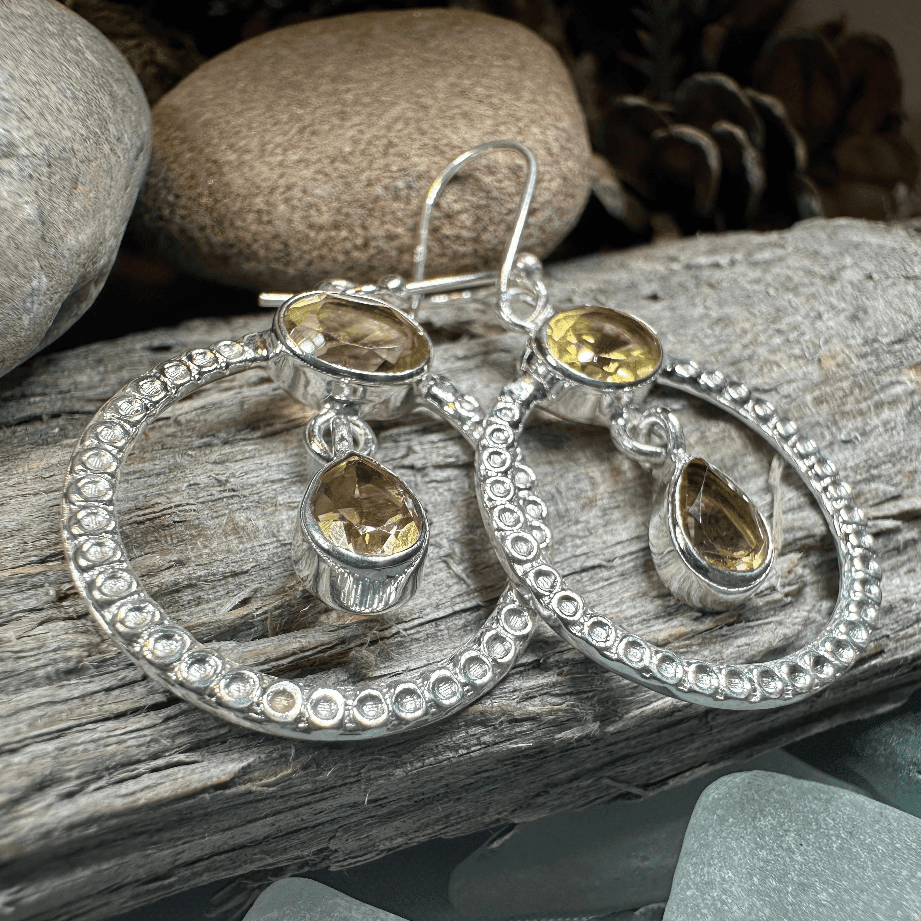 Briallen Gemstone Earrings - Amethyst