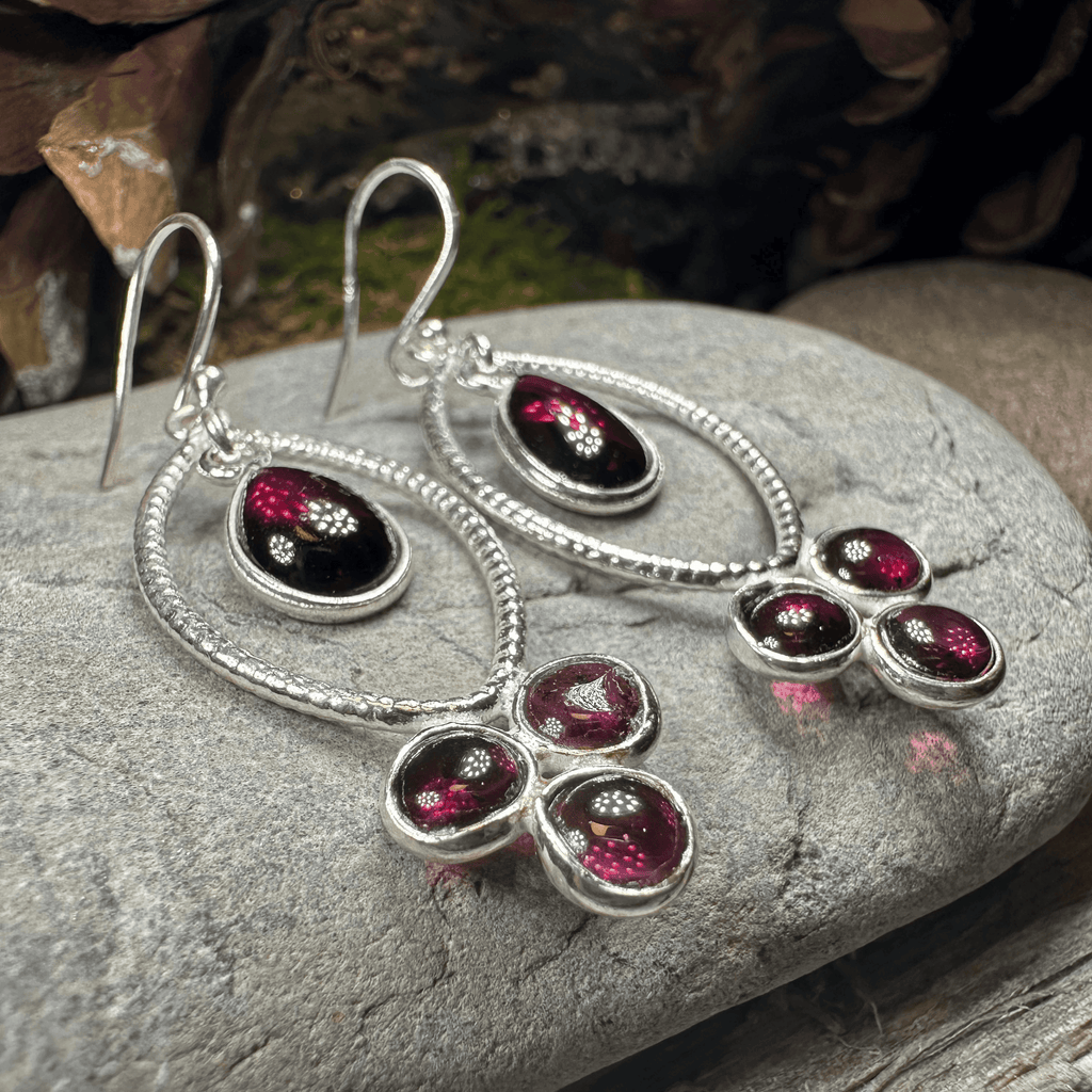 Brygid Celtic Goddess Earrings - Amethyst