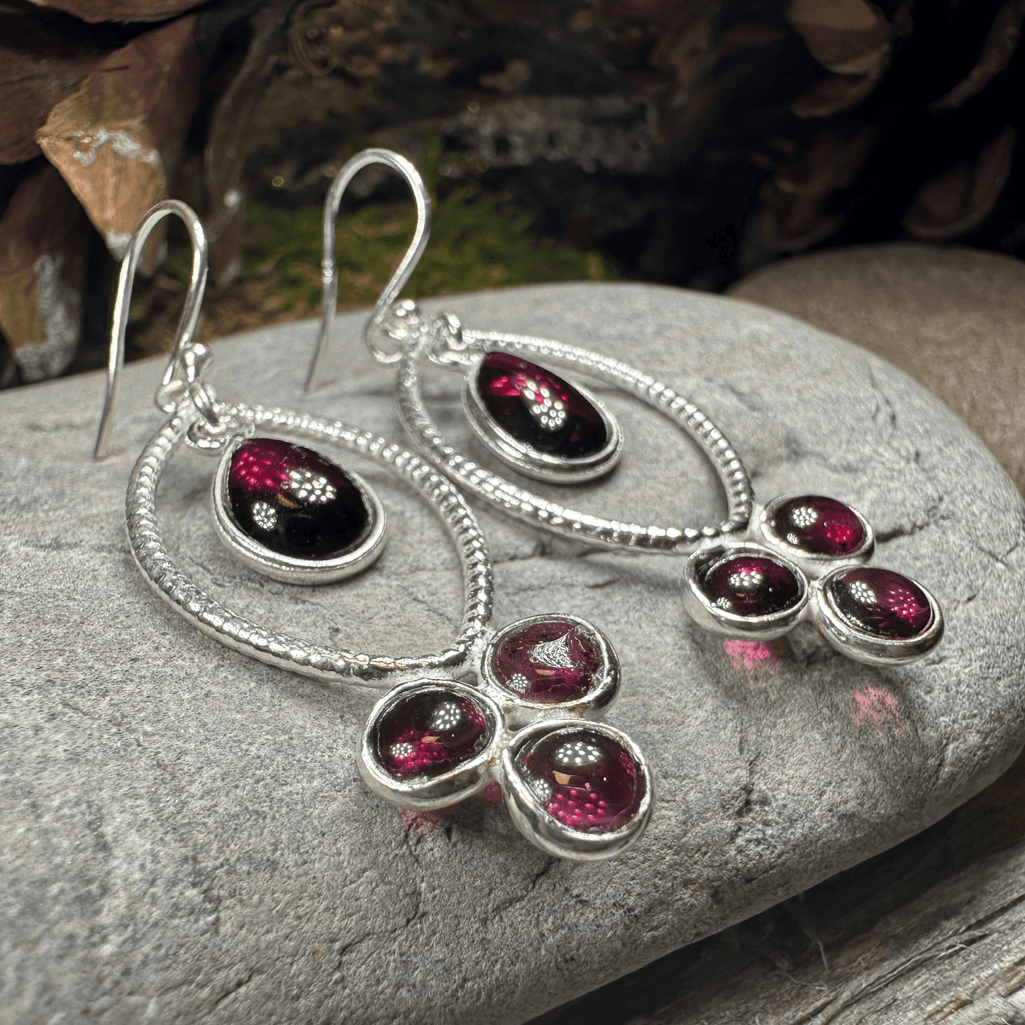 Brygid Celtic Goddess Earrings - Amethyst