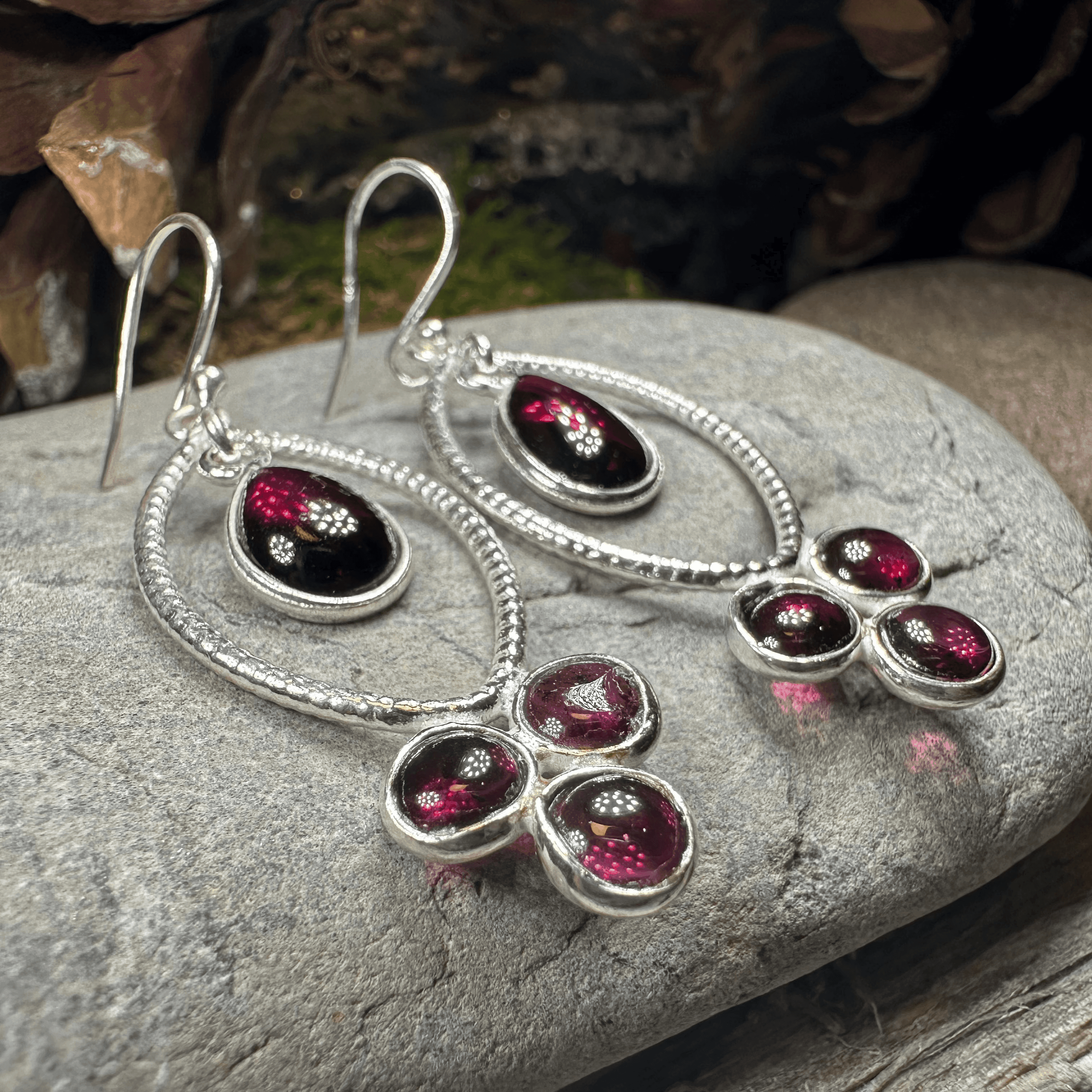 Brygid Celtic Goddess Earrings - Amethyst