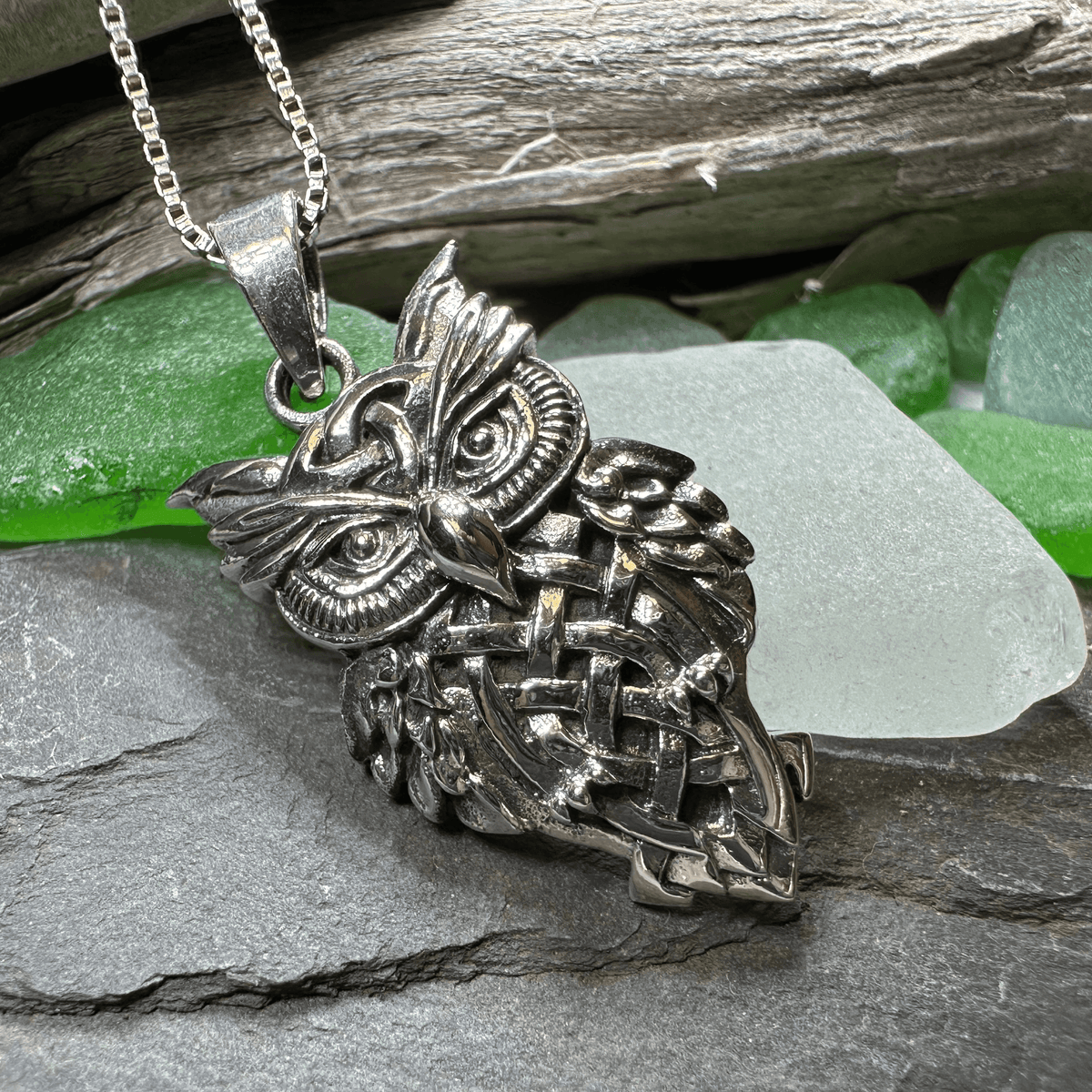 Owl Celtic Knot Necklace - 18