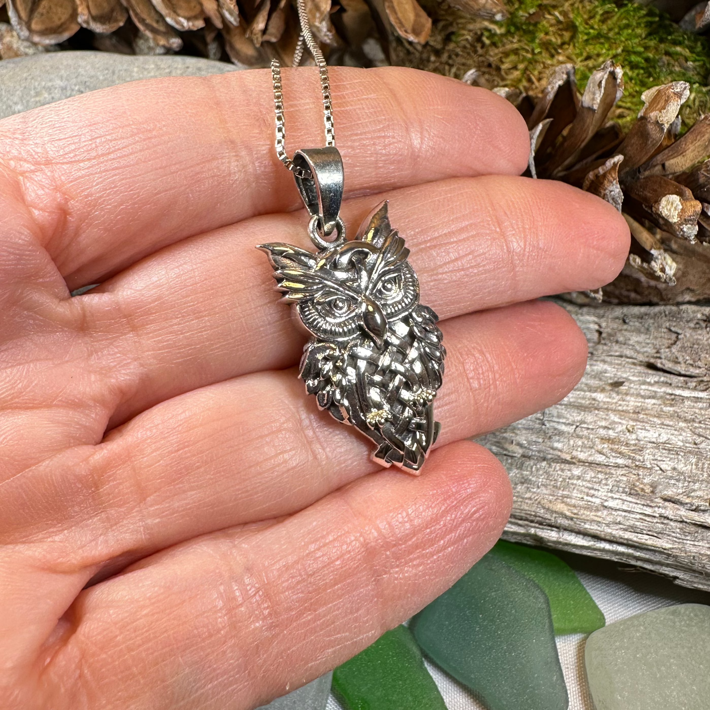 Owl Celtic Knot Necklace
