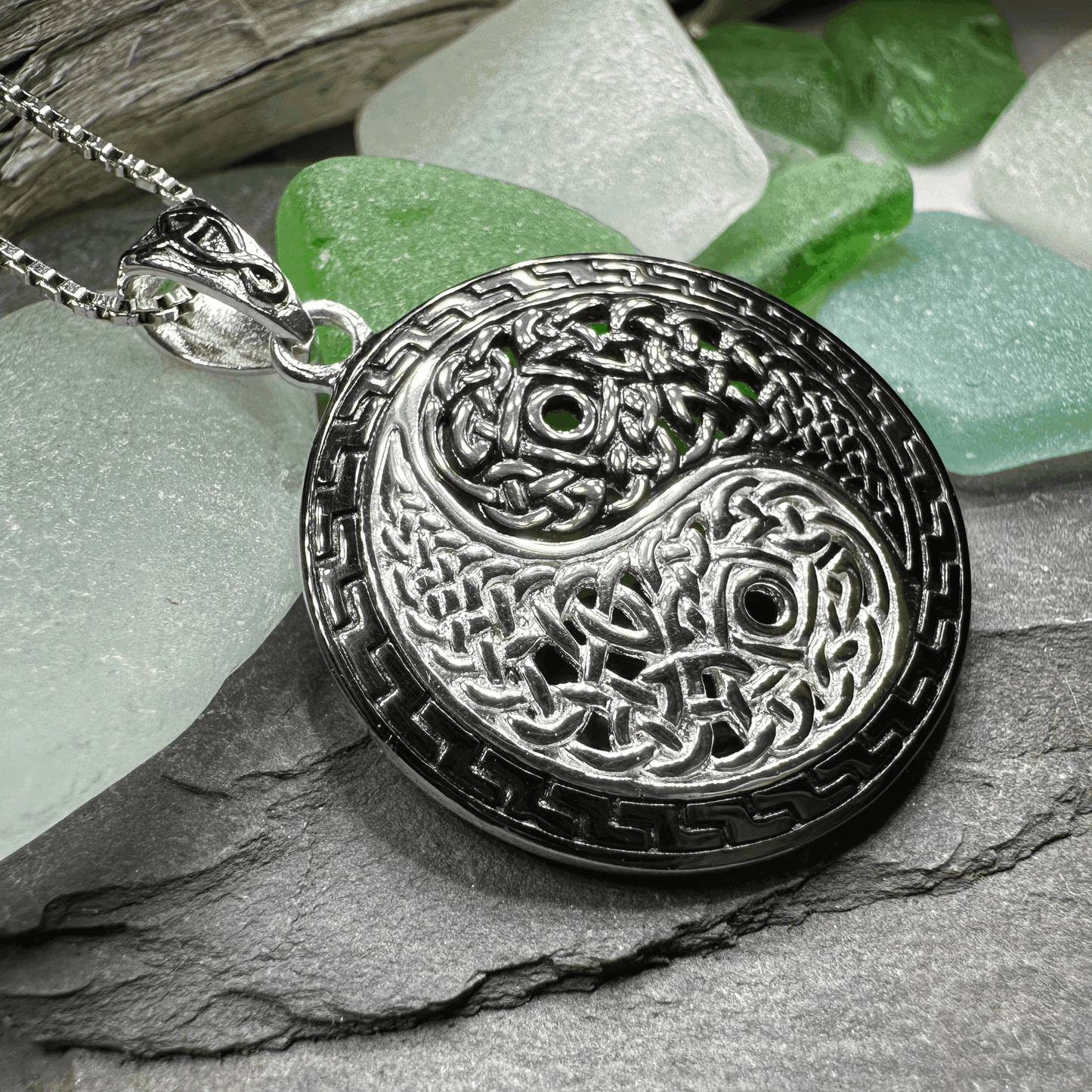 Celtic Yin Yang Necklace - 