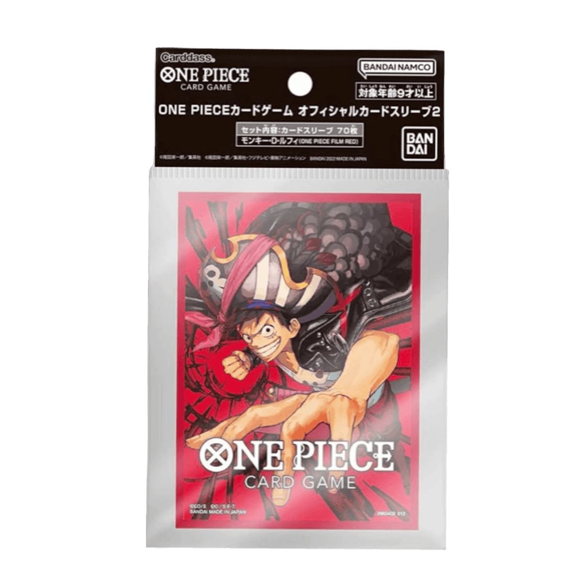 Official One Piece Sleeves 70ct - Luffy