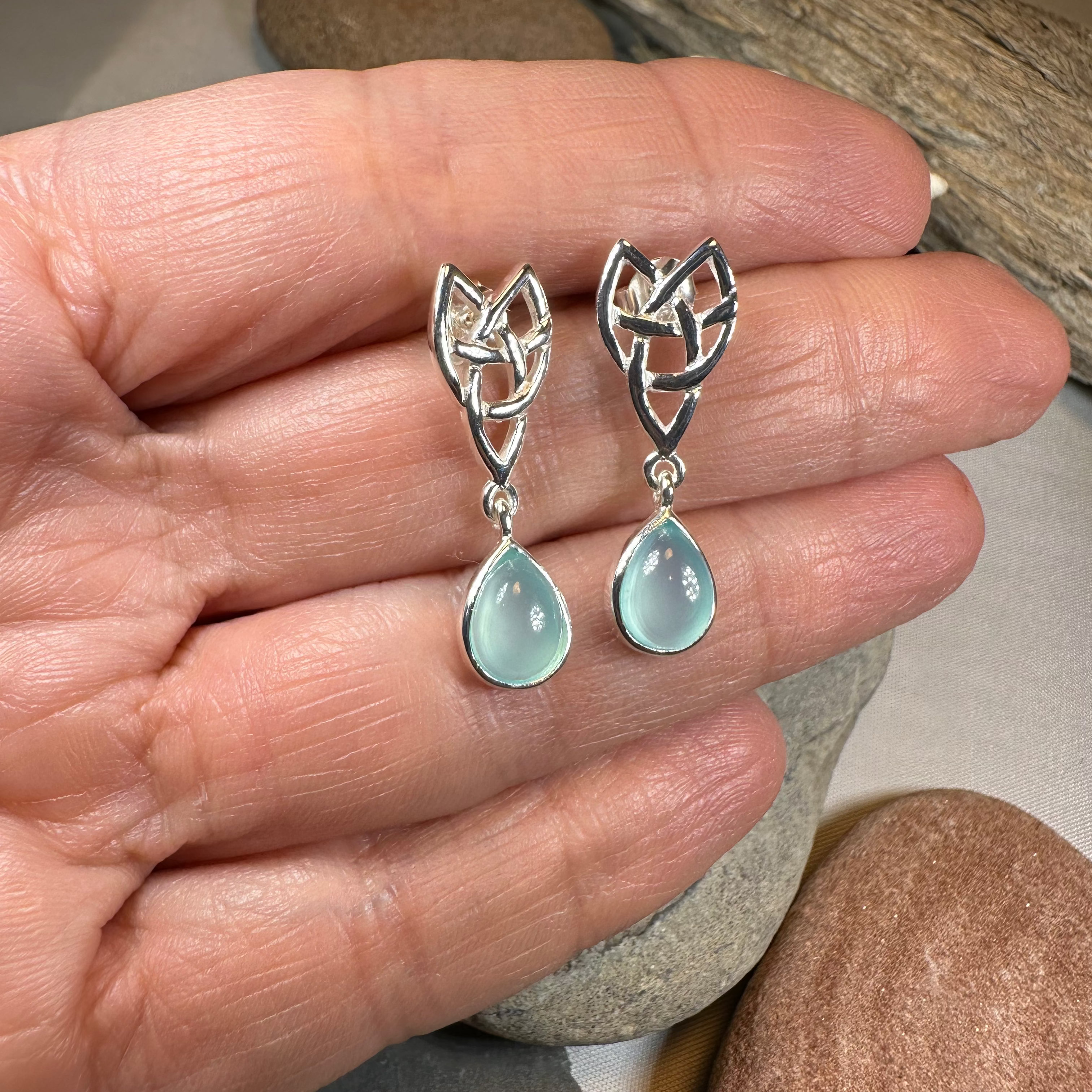 Modern Celtic Post Earrings