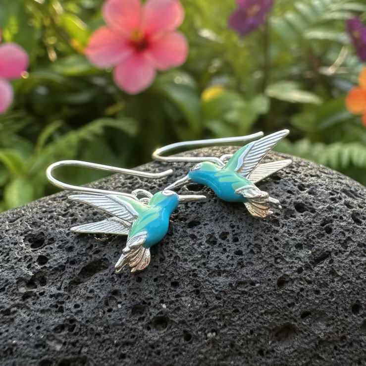 Colibrì Hummingbird Earrings