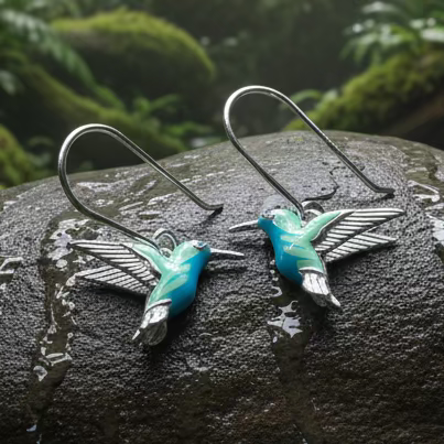 Colibrì Hummingbird Earrings