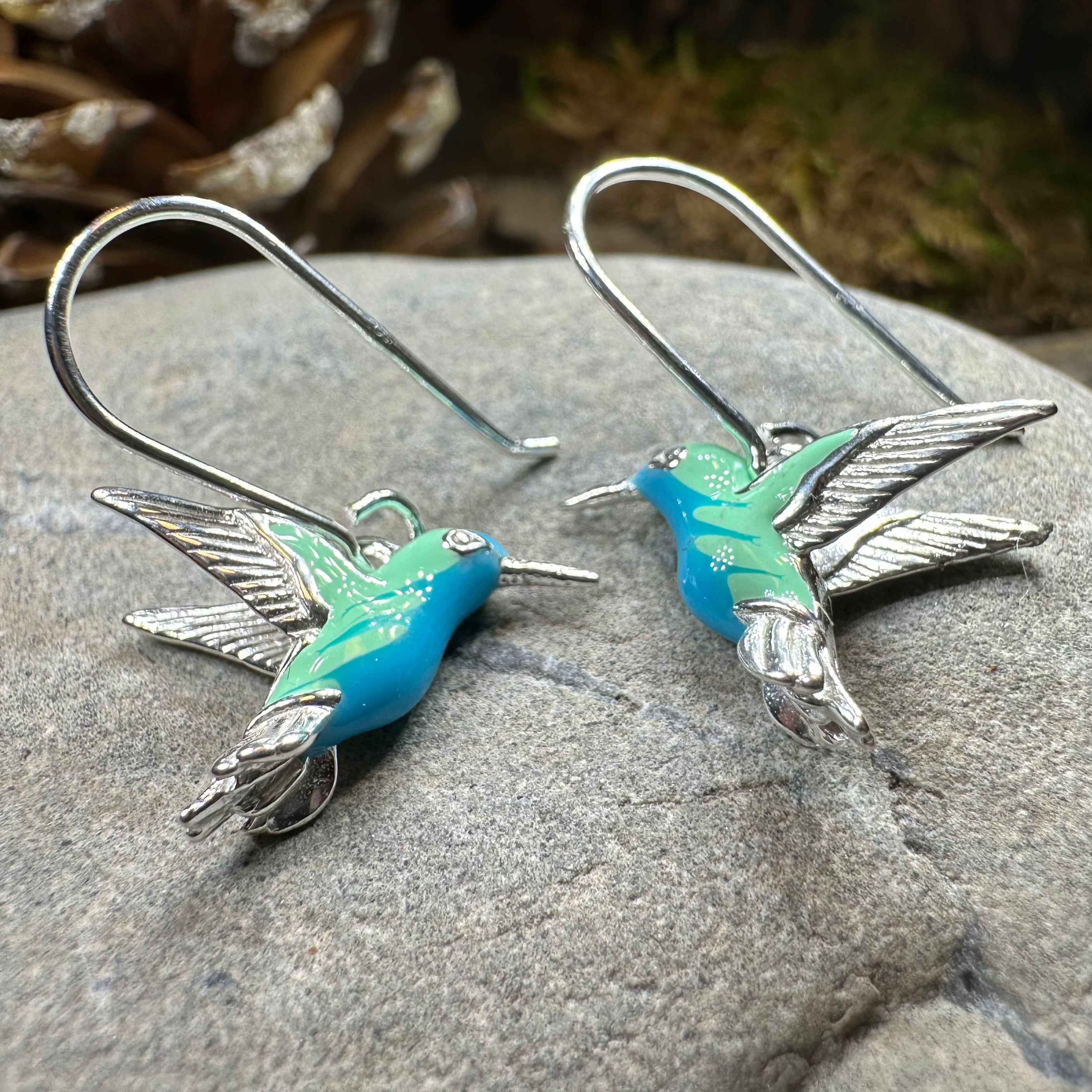 Colibrì Hummingbird Earrings