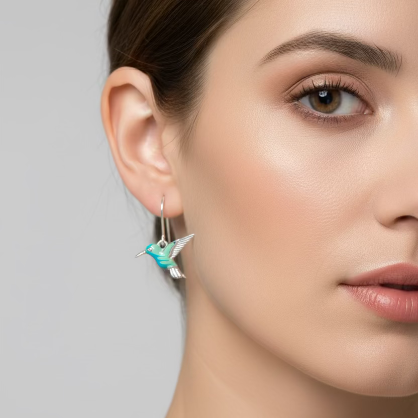 Colibrì Hummingbird Earrings