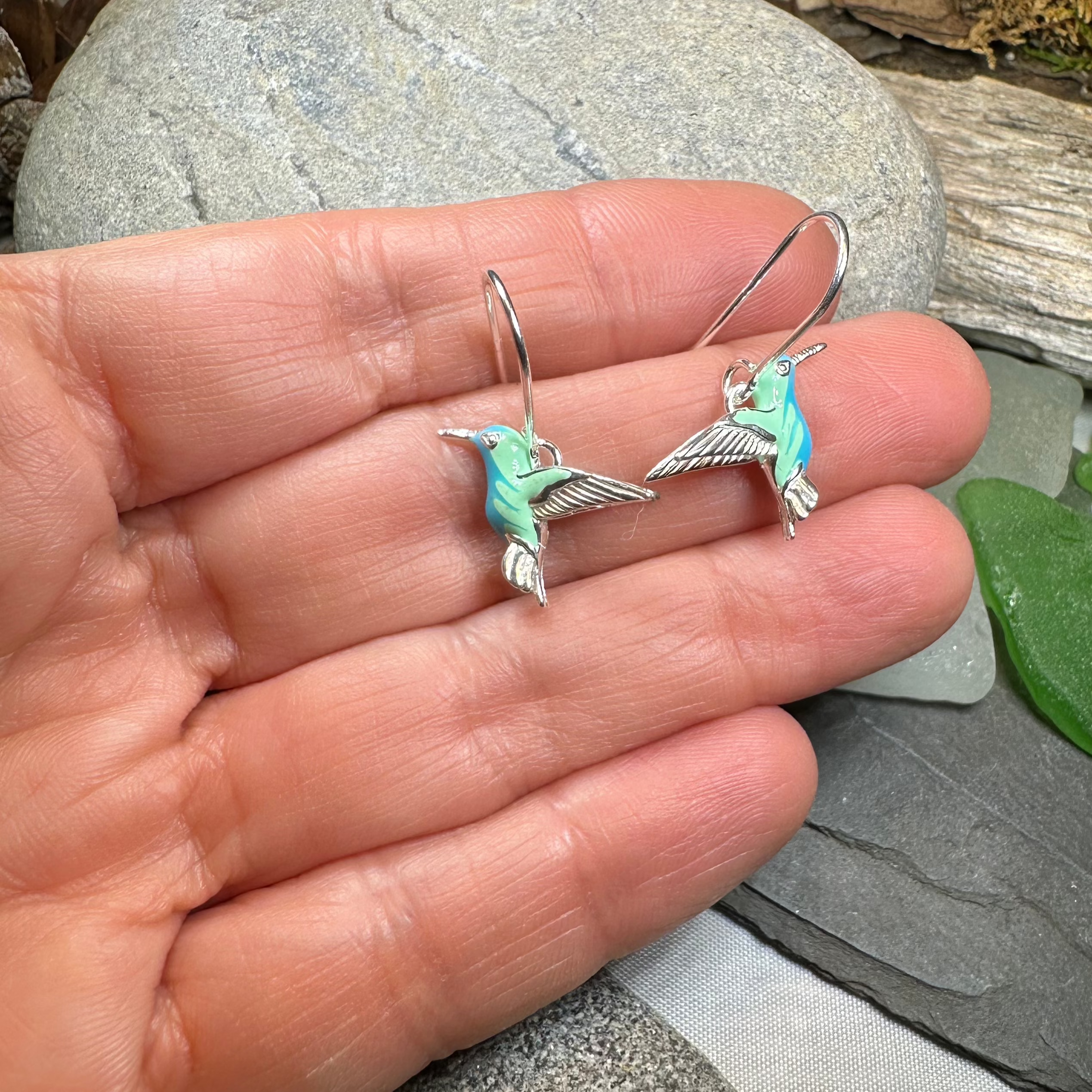 Colibrì Hummingbird Earrings