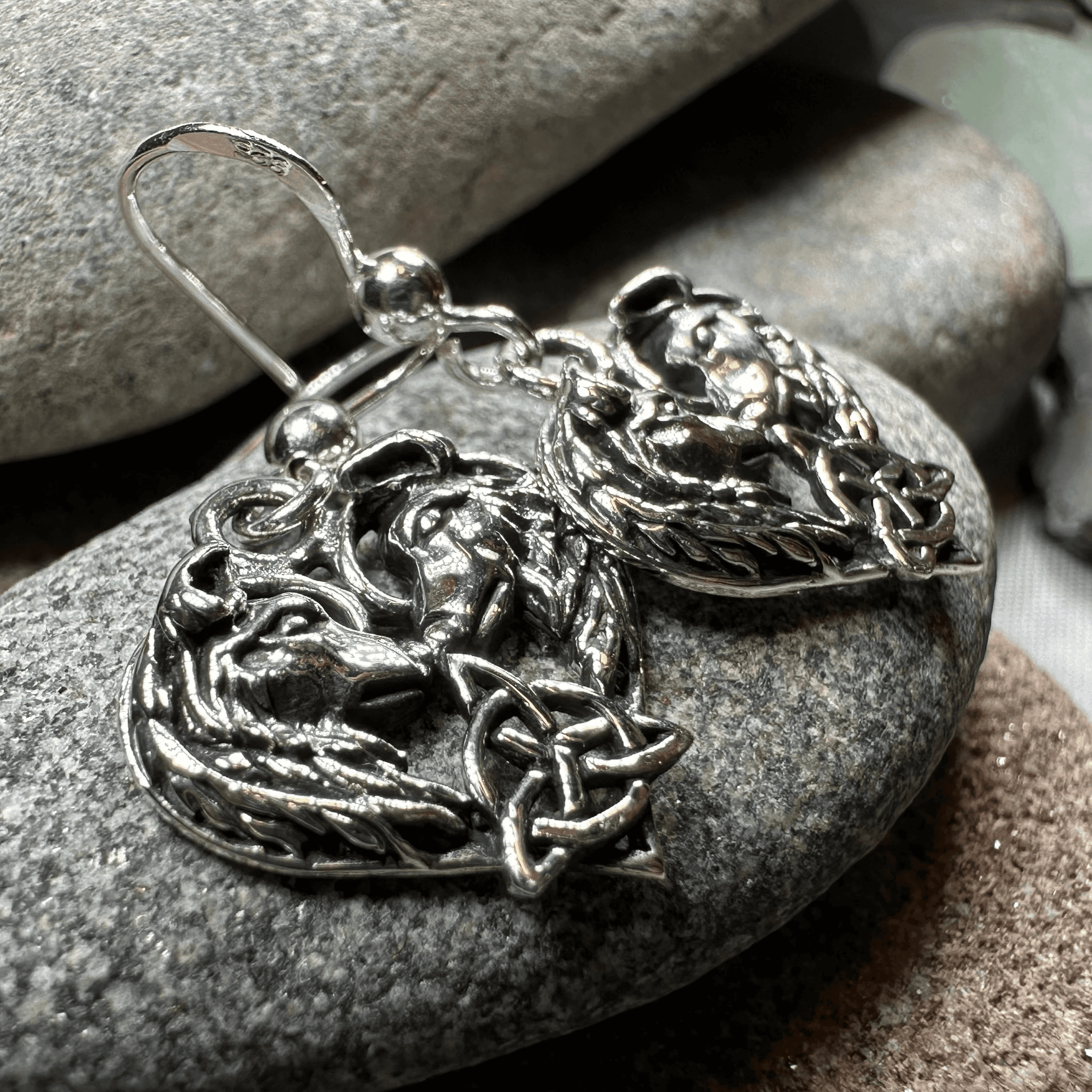 Celtic Wolf Lovers Earrings - 