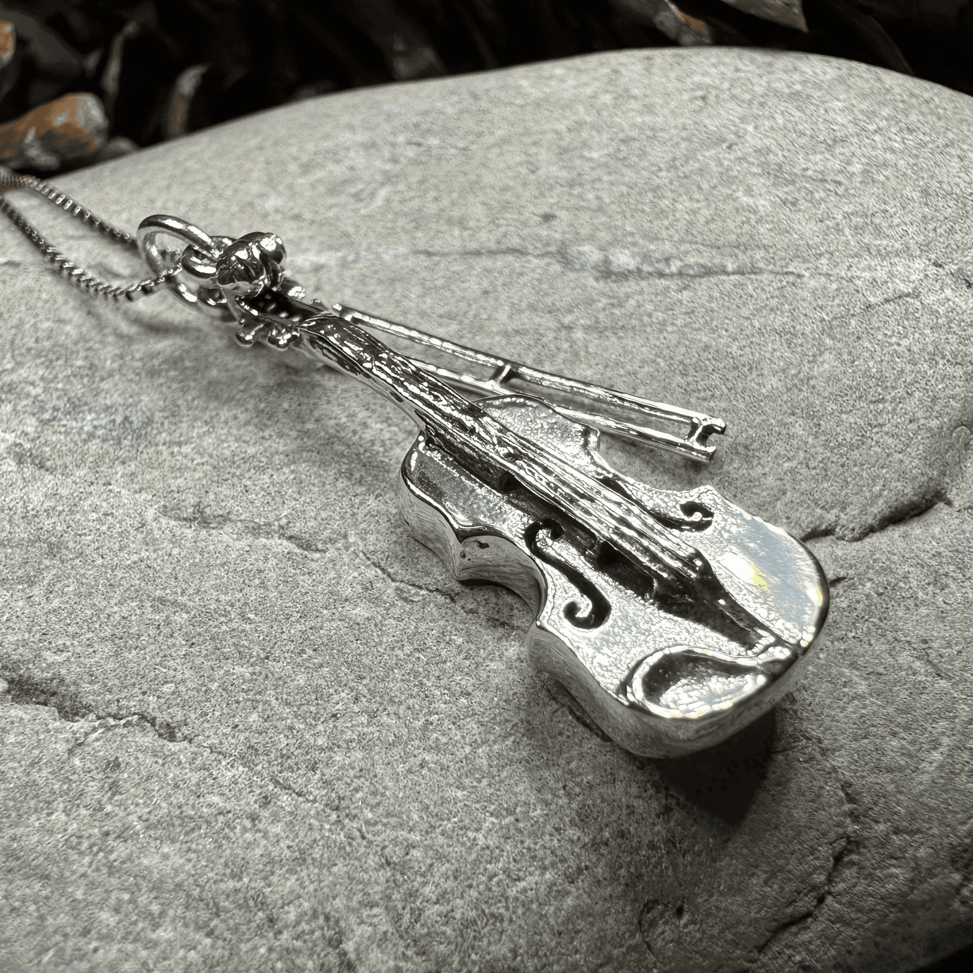 Irish Fiddle Celtic Necklace - 18