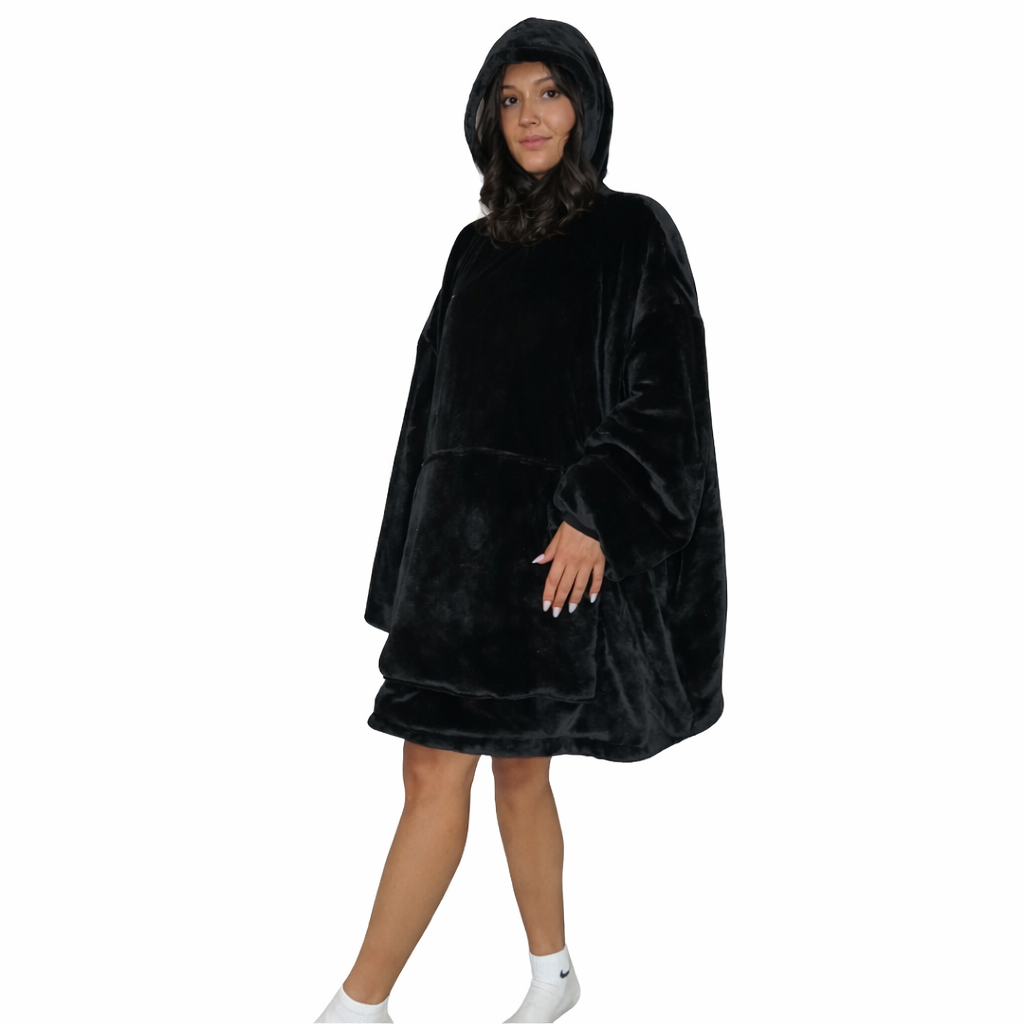 Original Oversized Microfiber & Sherpa Wearable Blanket Hoodie for Kids & Adults | OLM Toys