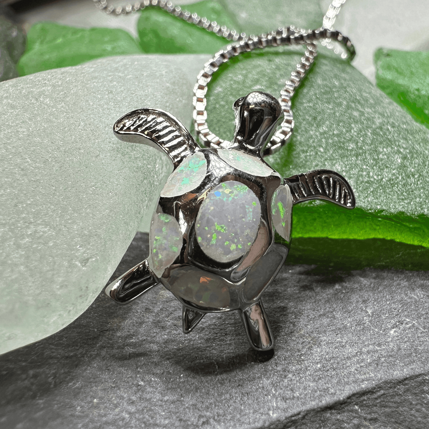 Petite Turtle Necklace - 18
