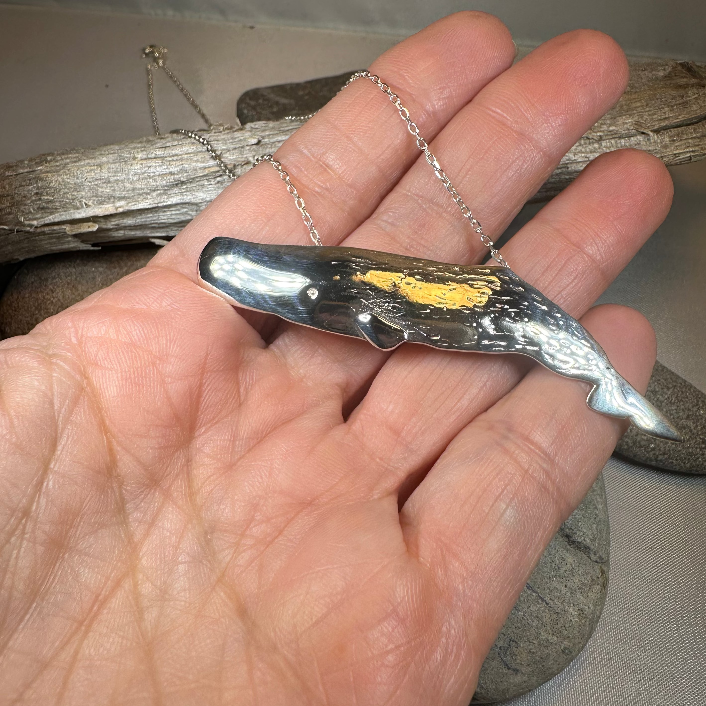 Realistic Sperm Whale Necklace