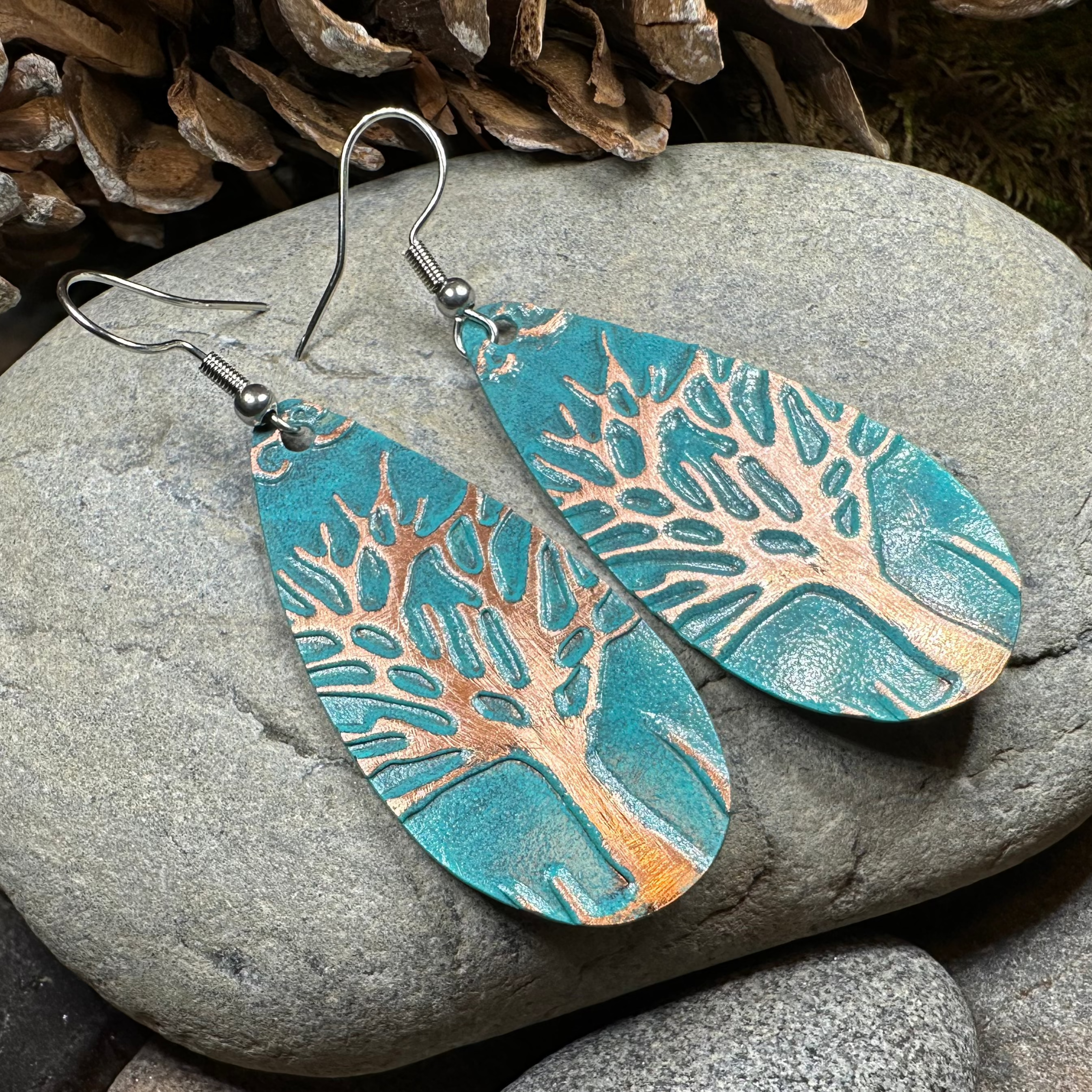 Oakwind Tree of Life Copper Earrings