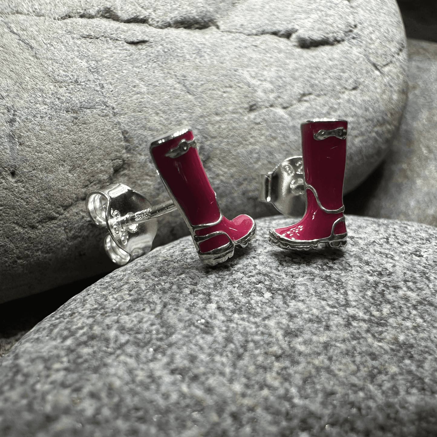 Rainy Day Wellies Boot Earrings - 