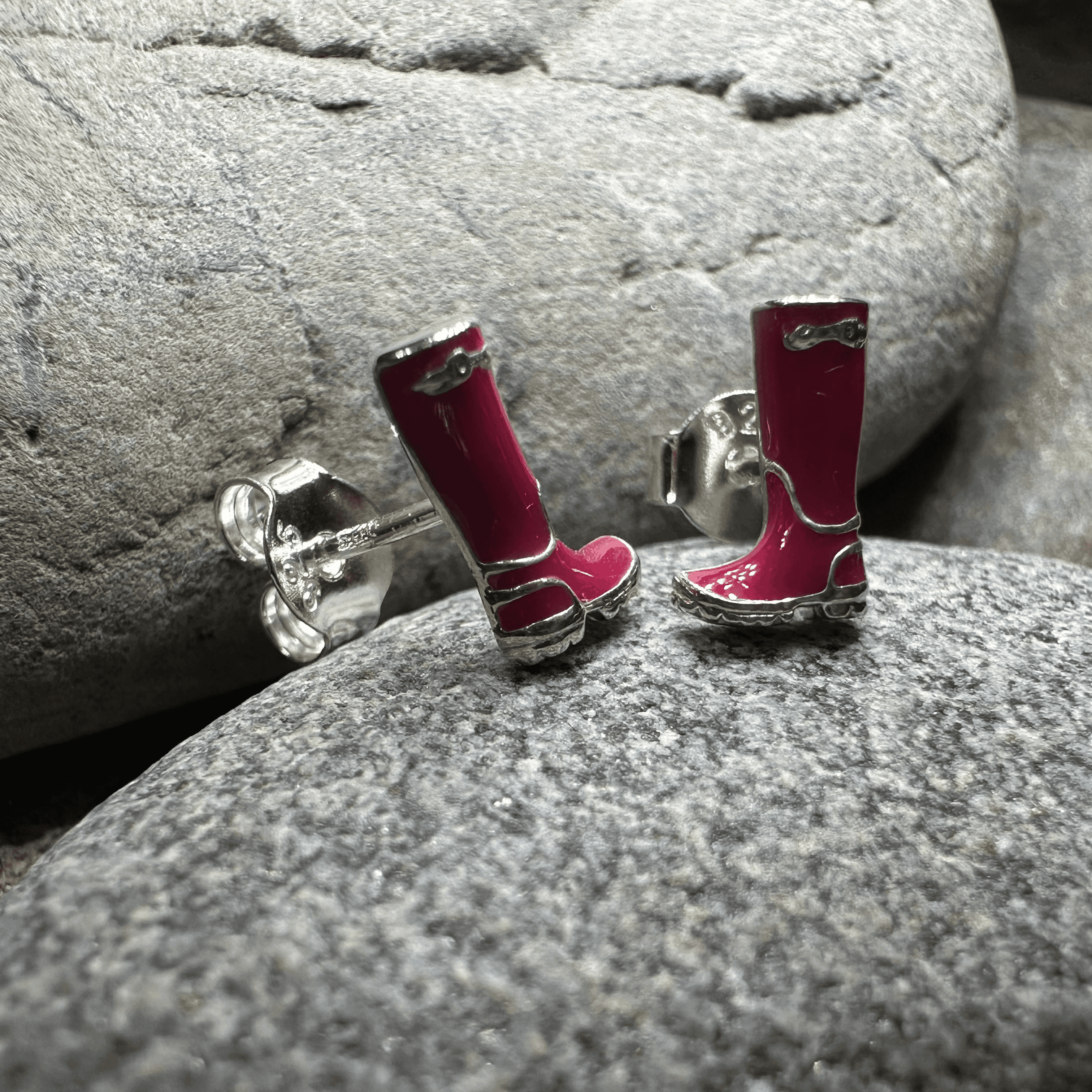 Rainy Day Wellies Boot Earrings - 