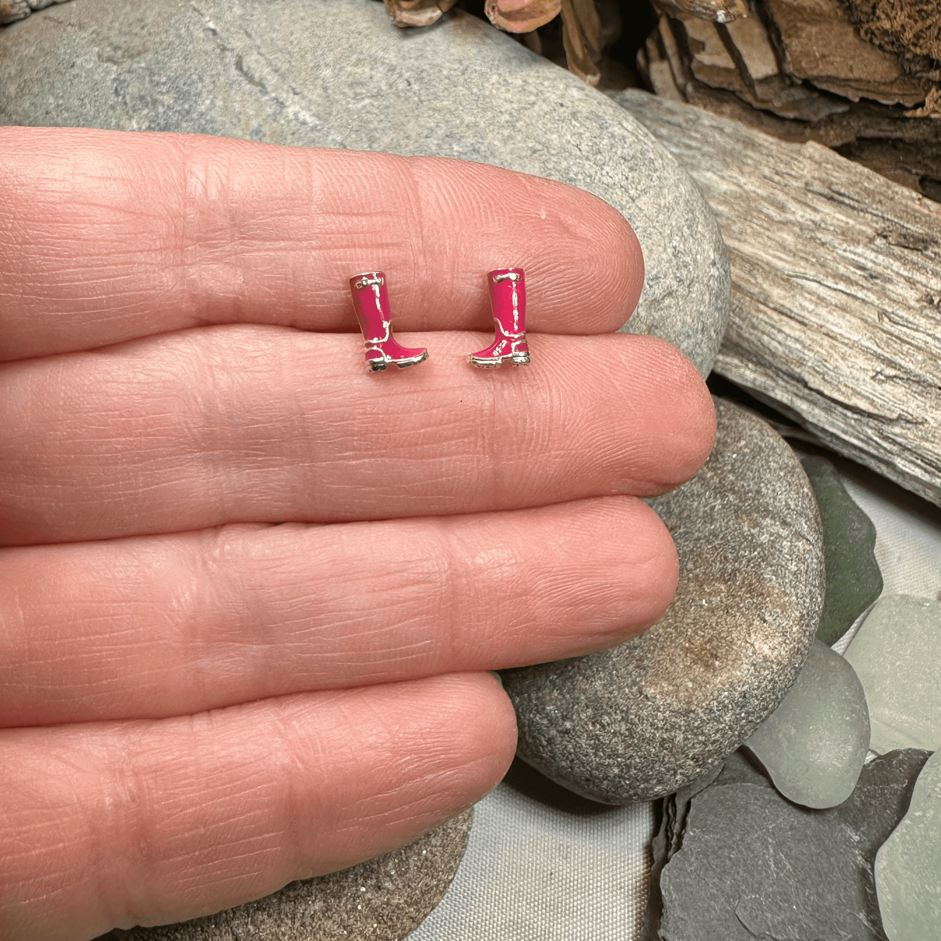 Rainy Day Wellies Boot Earrings - 