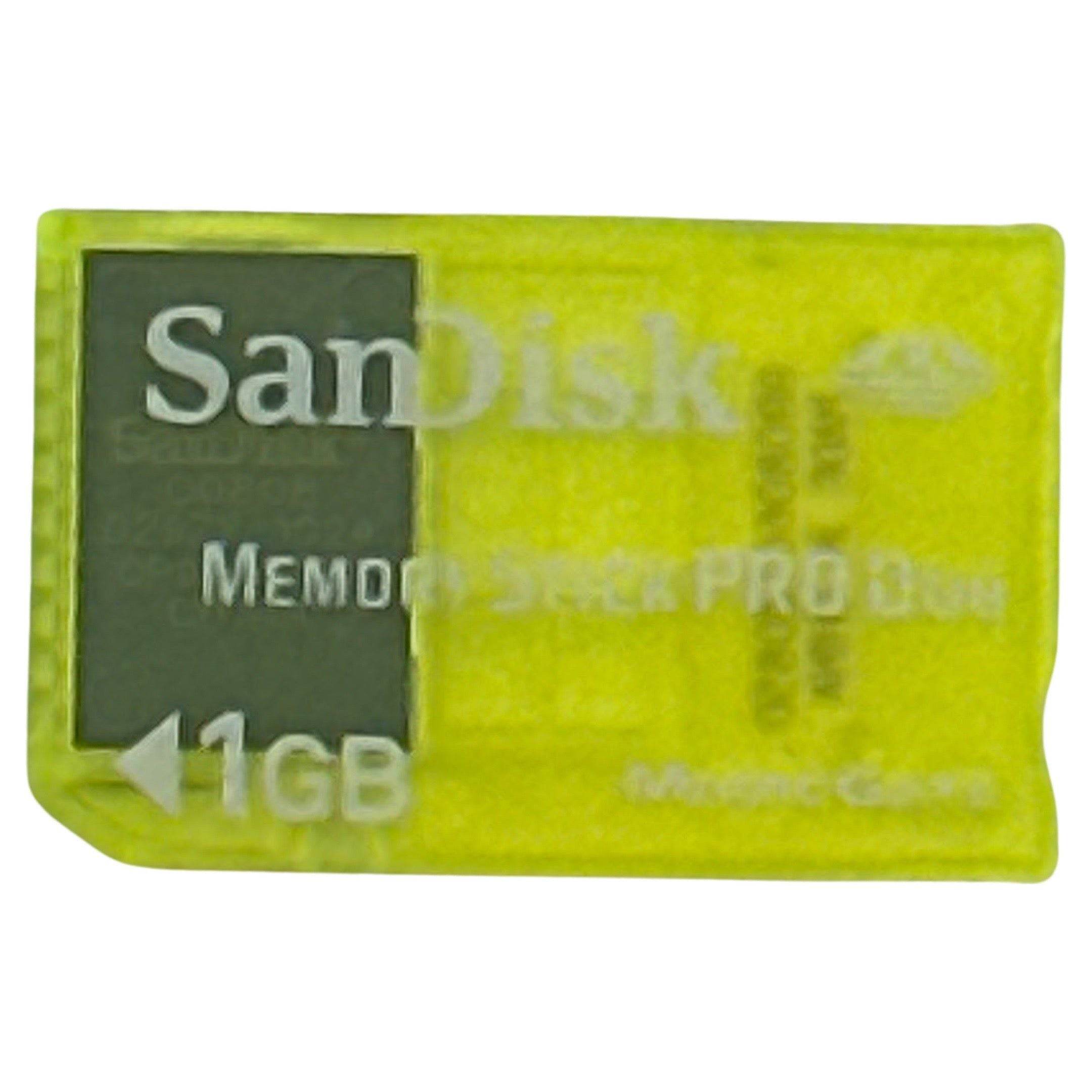 PSP Memory Stick Pro Duo - PSP - 1GB Neon Yellow