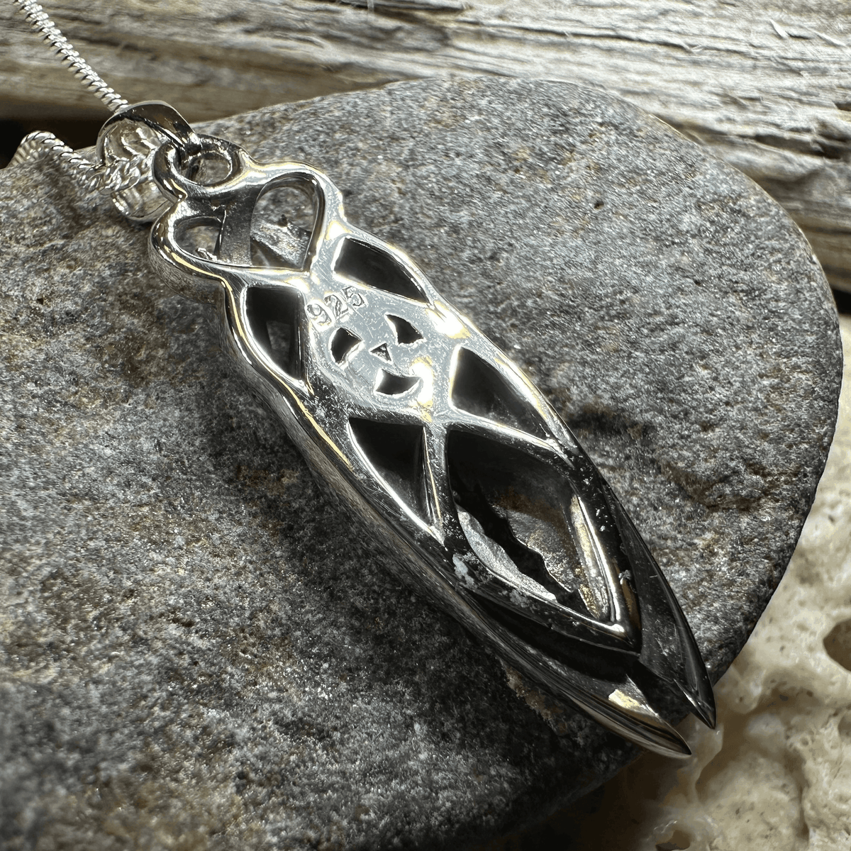 Art Deco Children of Lir Swan Necklace - 18