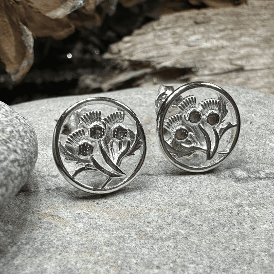 Dolina Thistle Stud Earrings - 