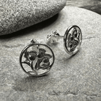 Dolina Thistle Stud Earrings - 