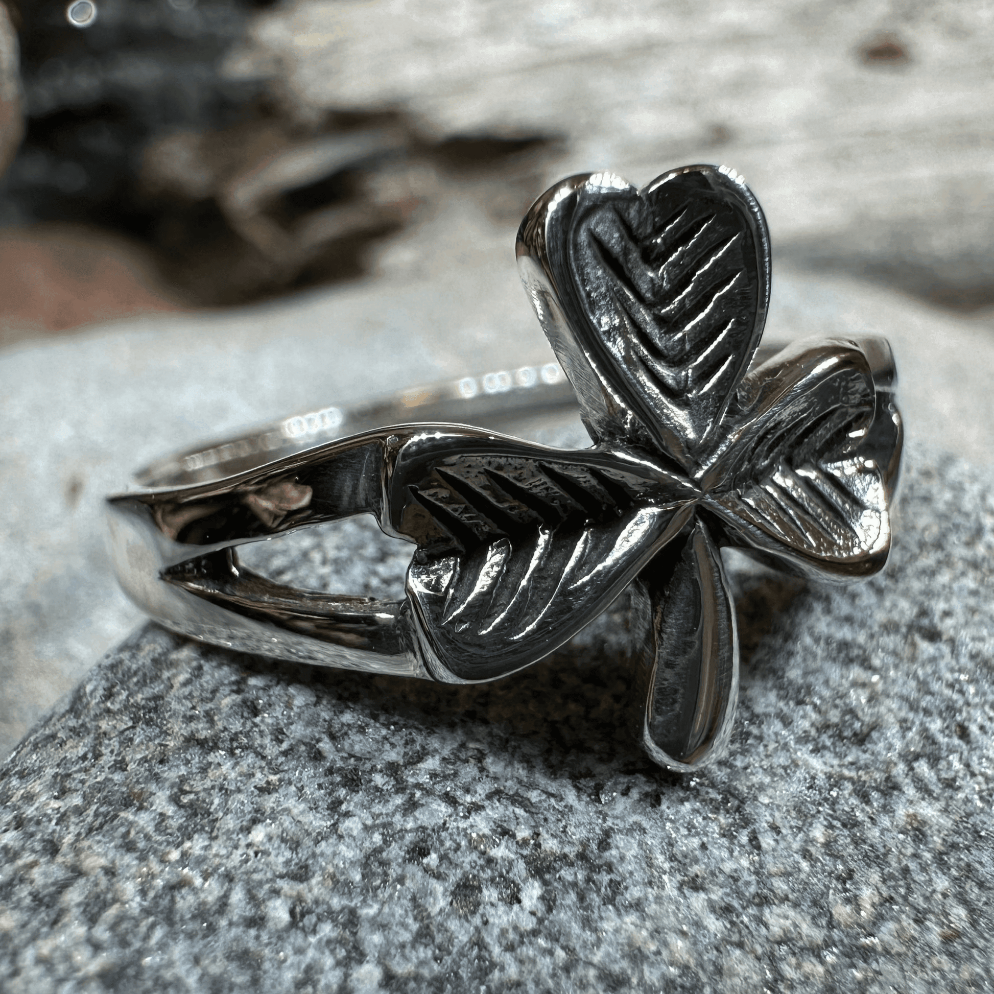 Sláinte Shamrock Celtic Ring - 5