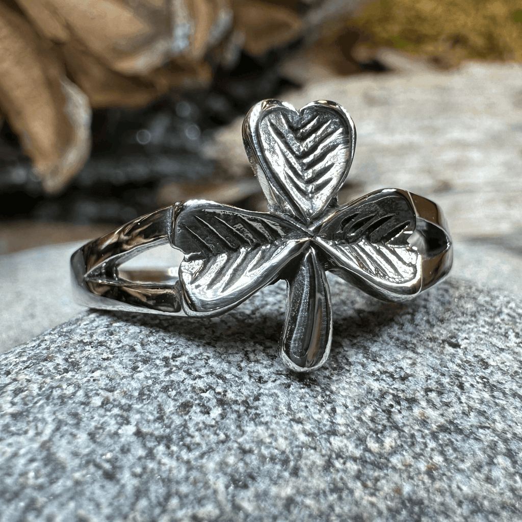 Sláinte Shamrock Celtic Ring - 5