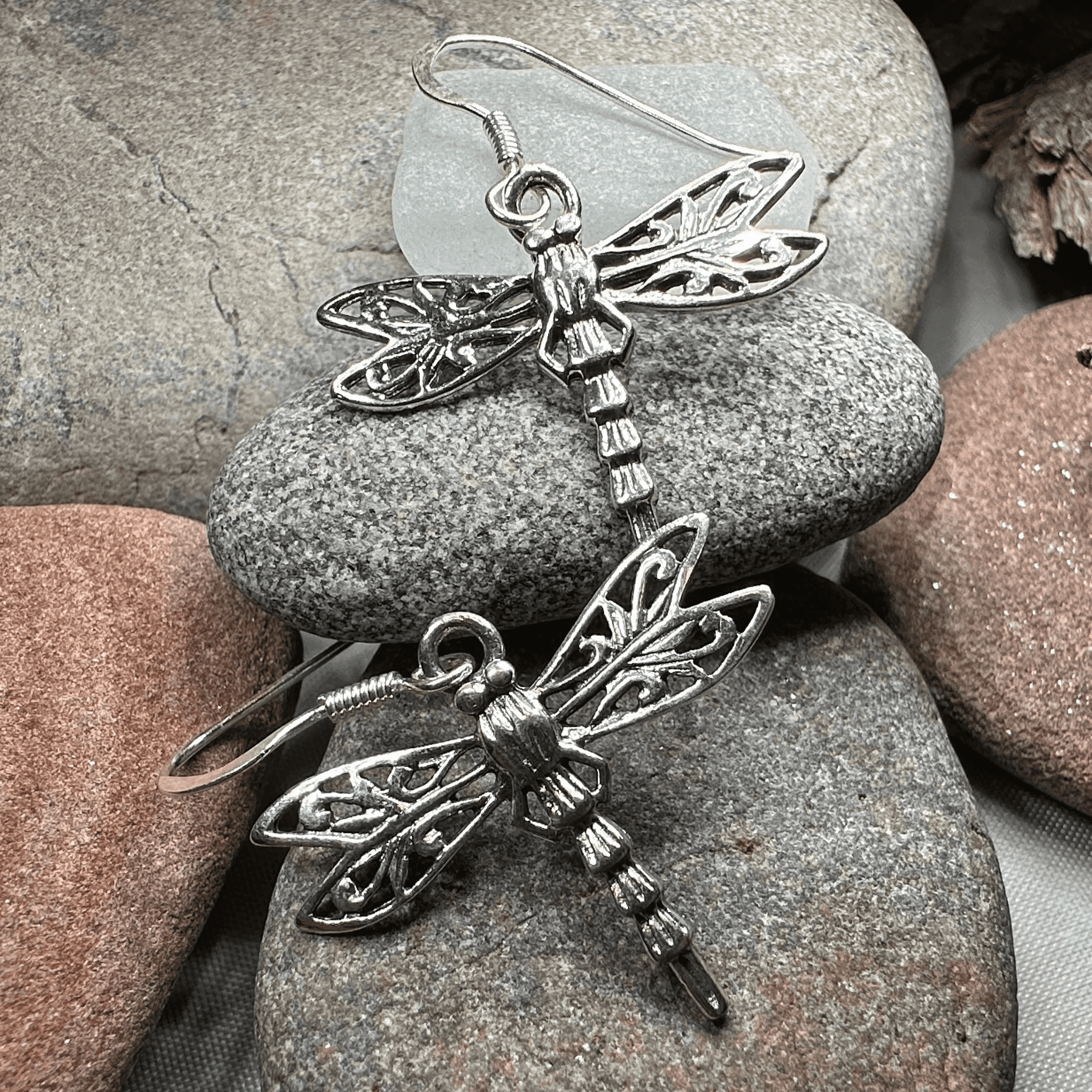 Dragonfly Drop Earrings - 