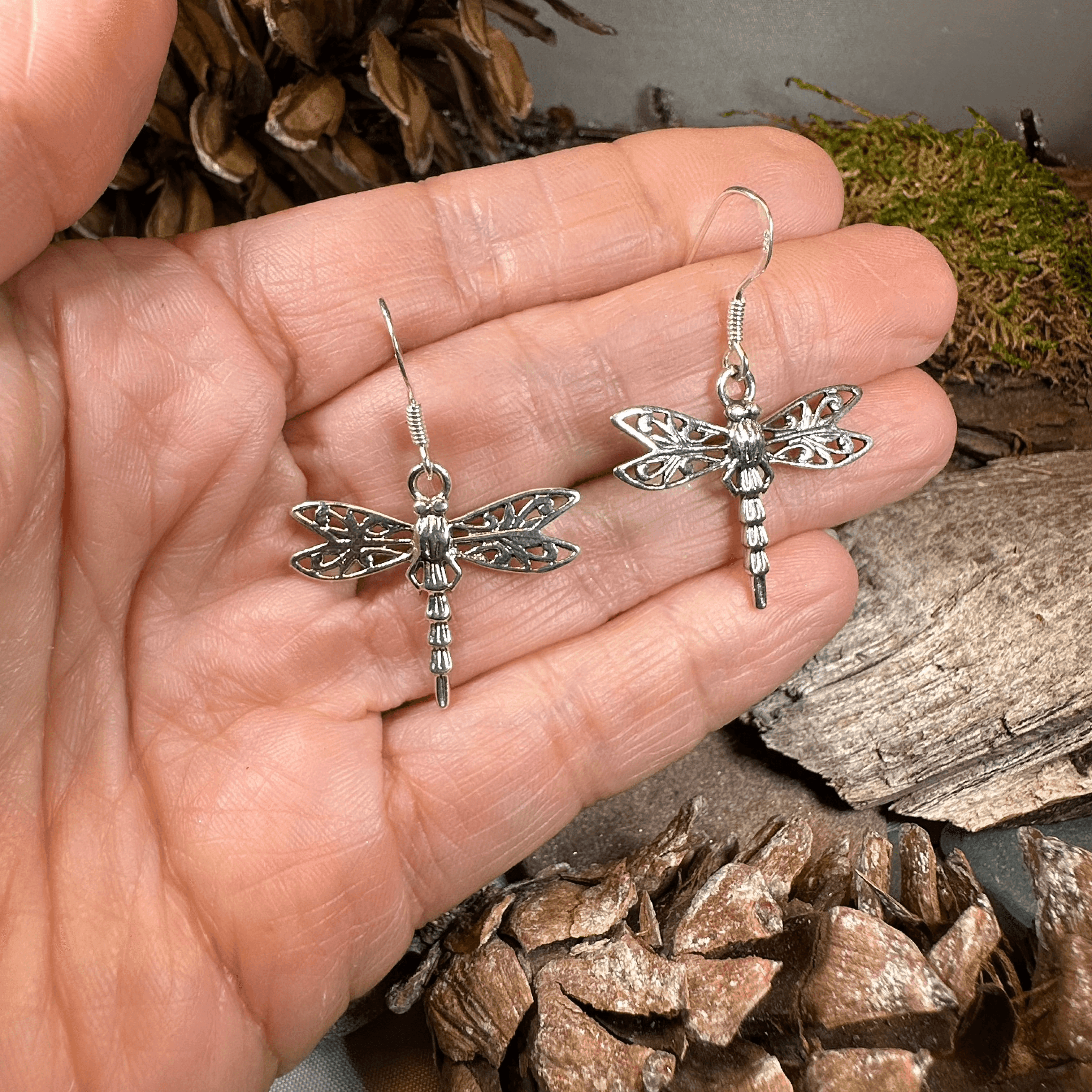 Dragonfly Drop Earrings - 