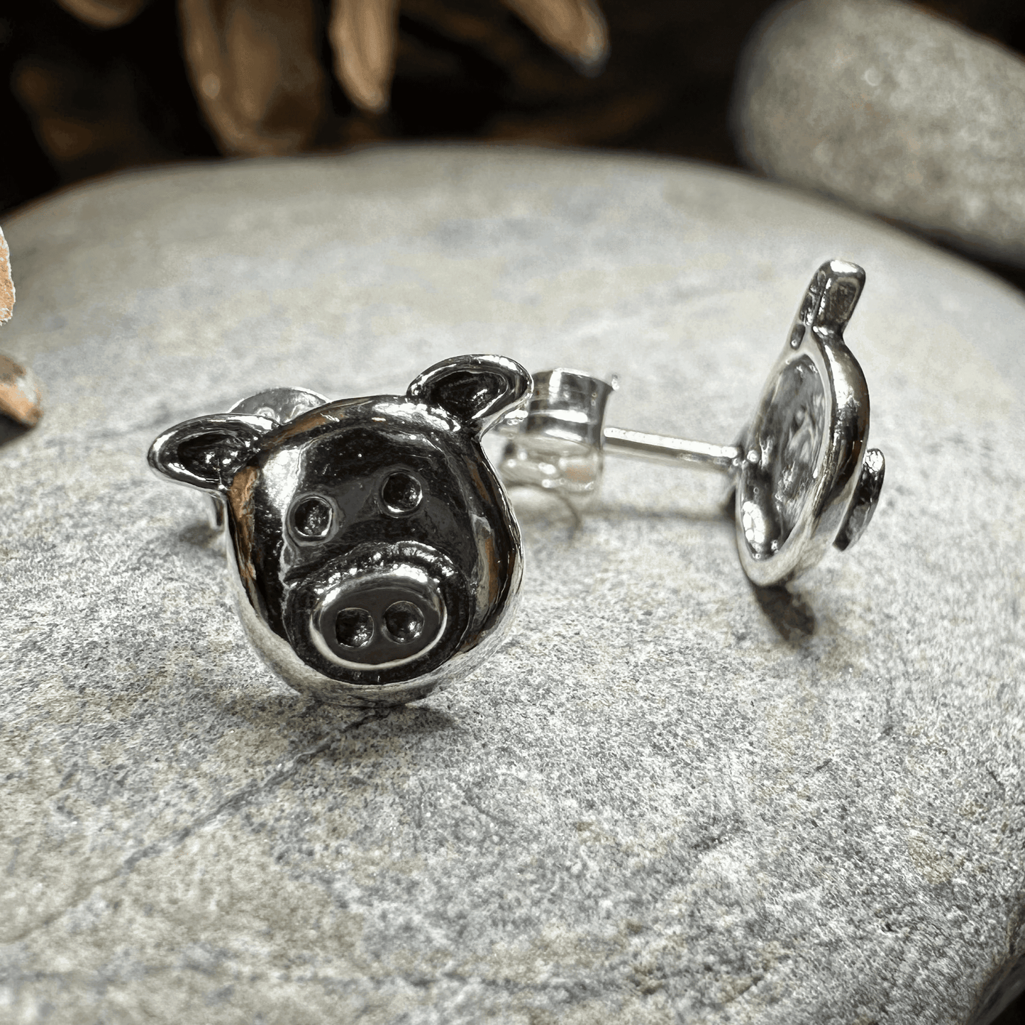 Little Piggy Stud Earrings - 