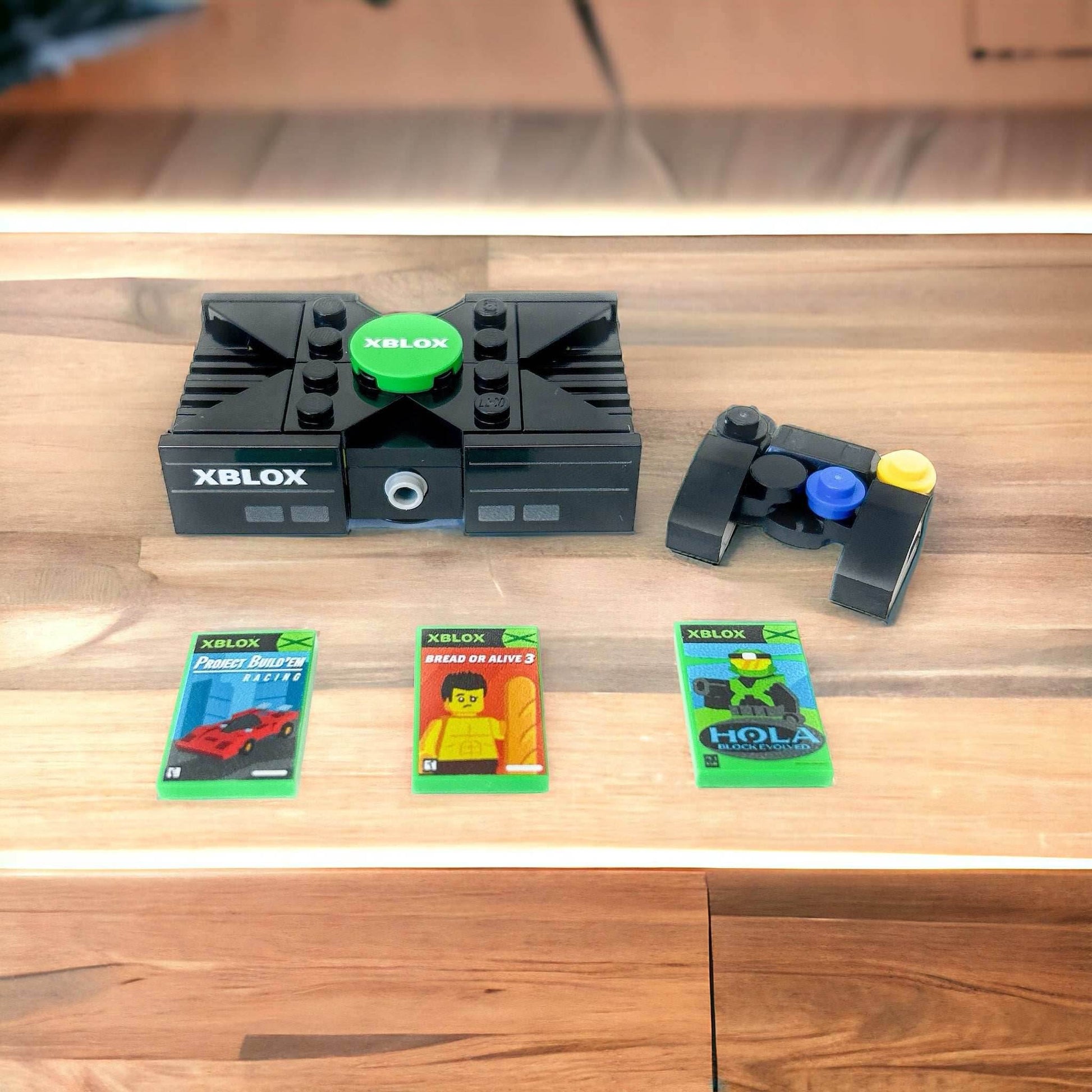 XBLOX 2001 - Custom Classic Video Game Console Set made with LEGO parts - 