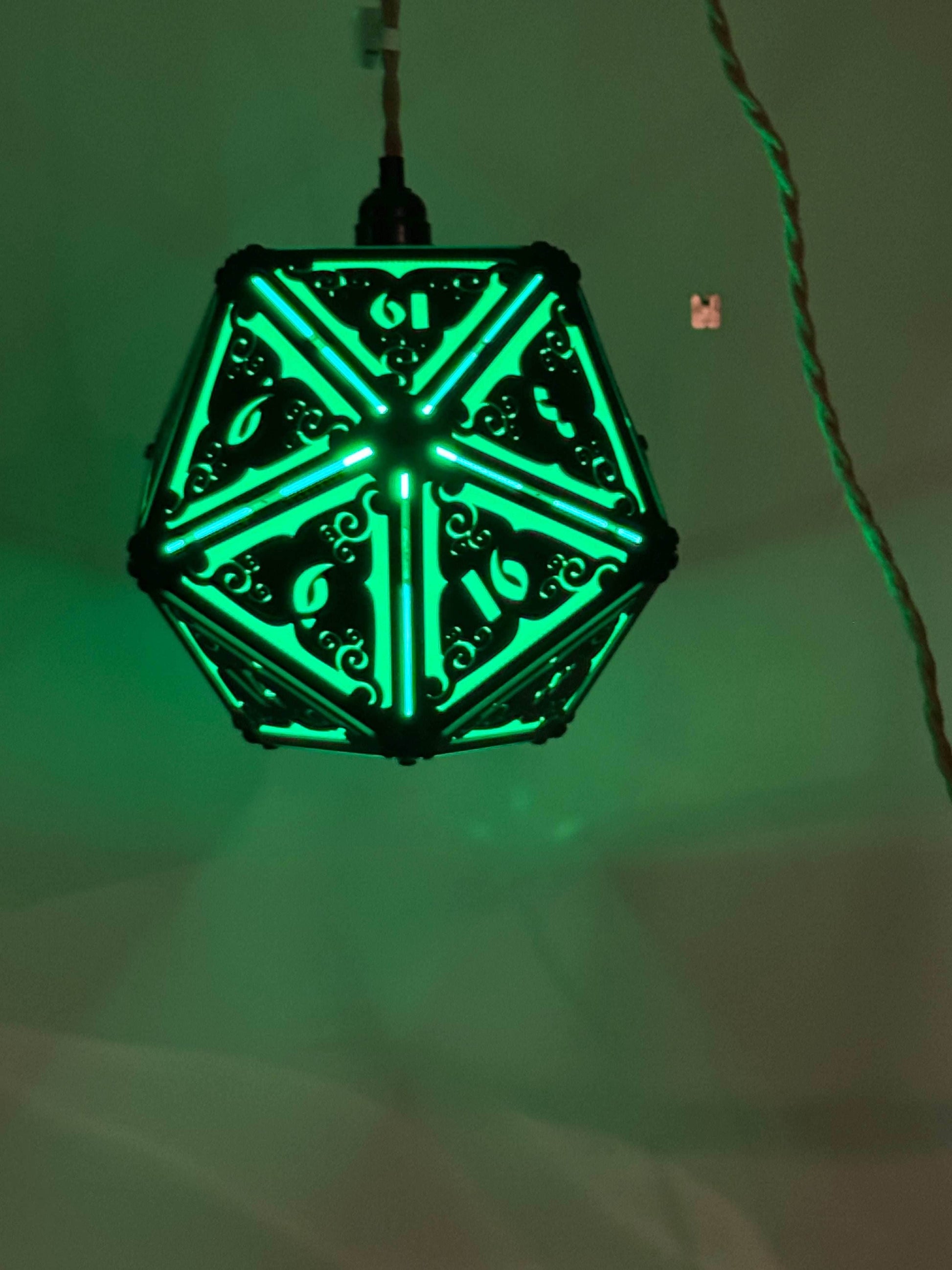 D20 Hanging Lamp - White / RGBW / Without
