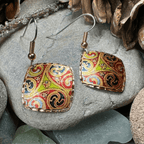 Windrider Celtic Spiral Copper Earrings - 