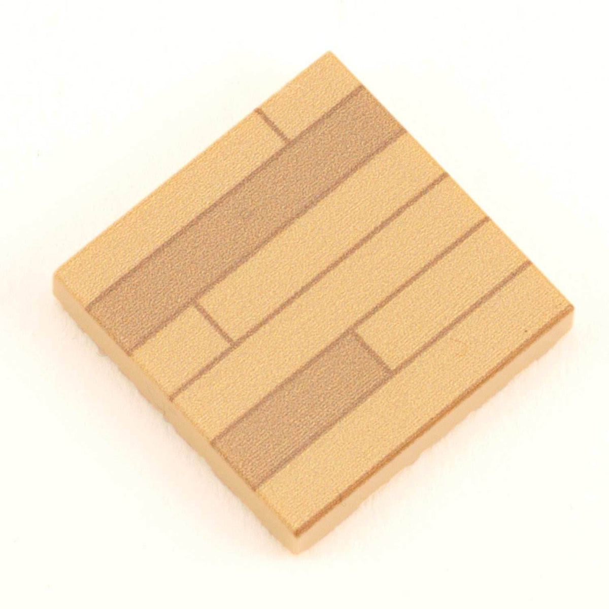 B3 Customs Light Hardwood Tile Part Pack (20 Tiles) made with LEGO parts - 