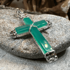 Marcasite Celtic Cross Necklace - 