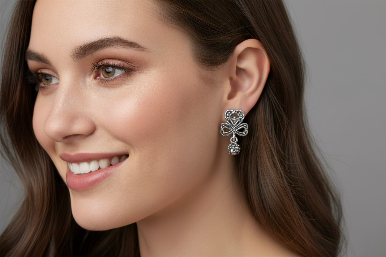 Connemara Shamrock Post Earrings
