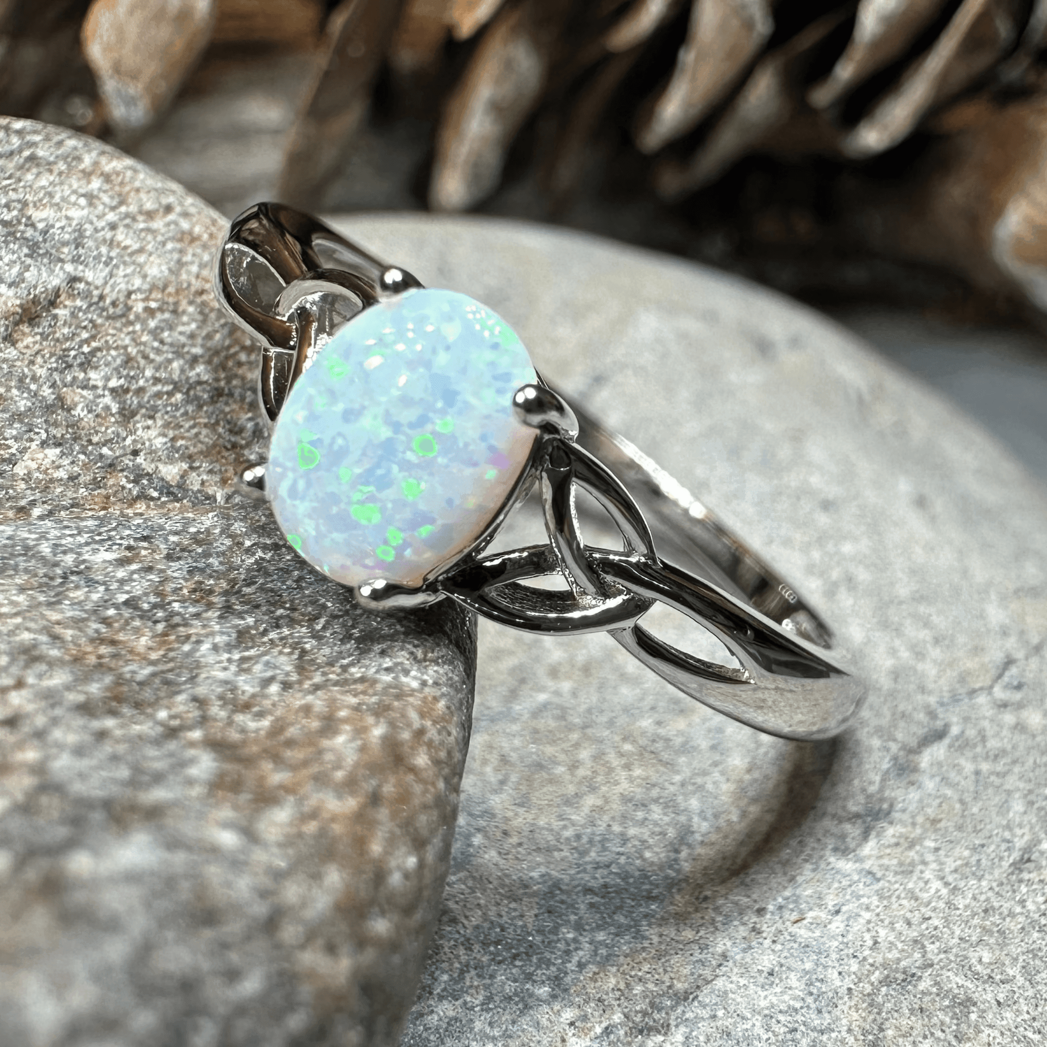 Scottish Mist Celtic Ring - 4 / Sterling Silver