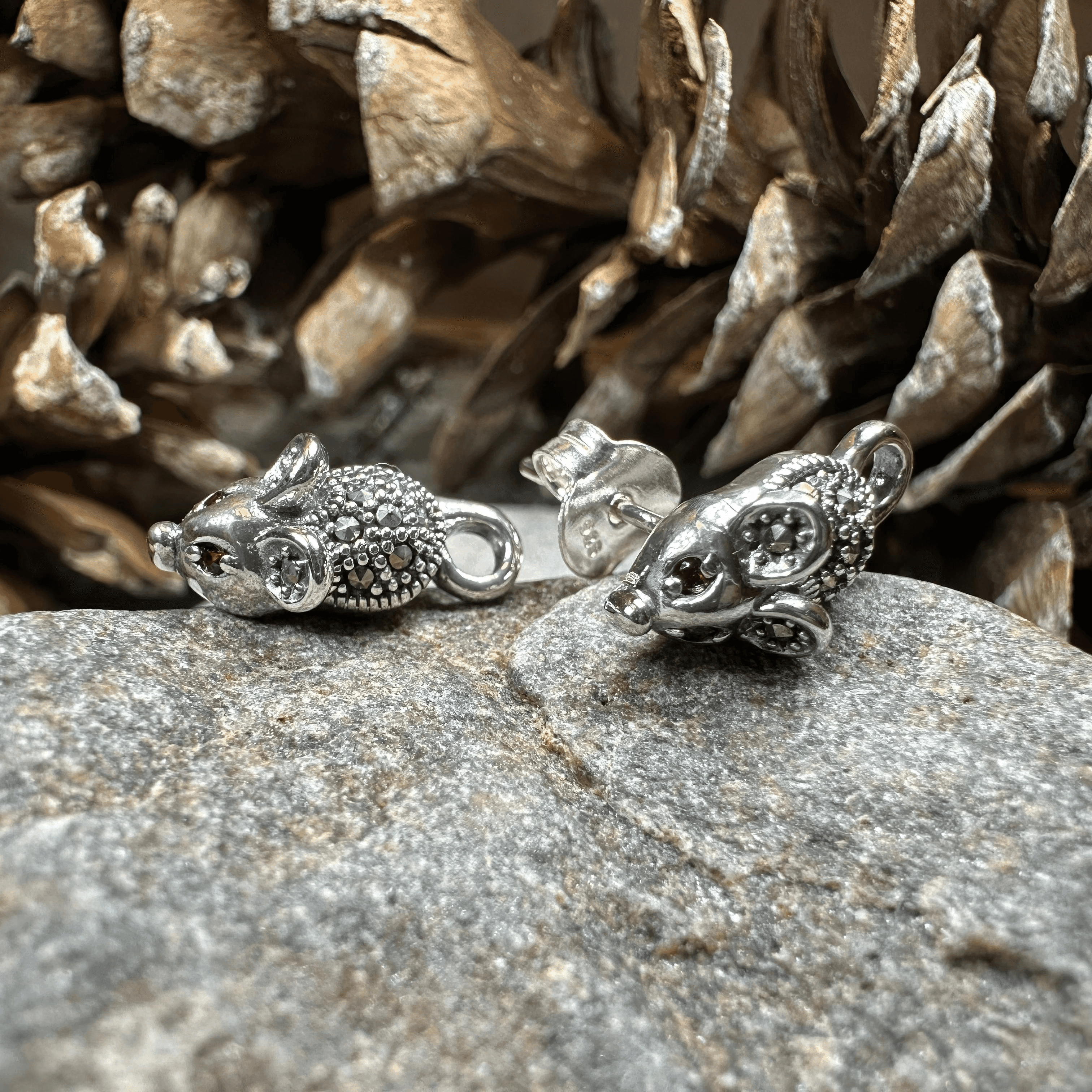 Sweet Little Mouse Post Earrings - 