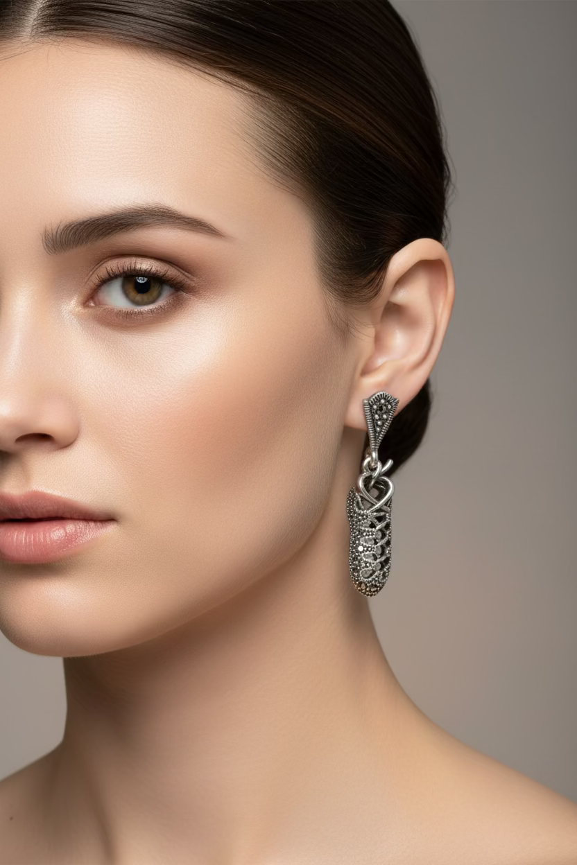 Marcasite Ghillies Irish Dance Earrings