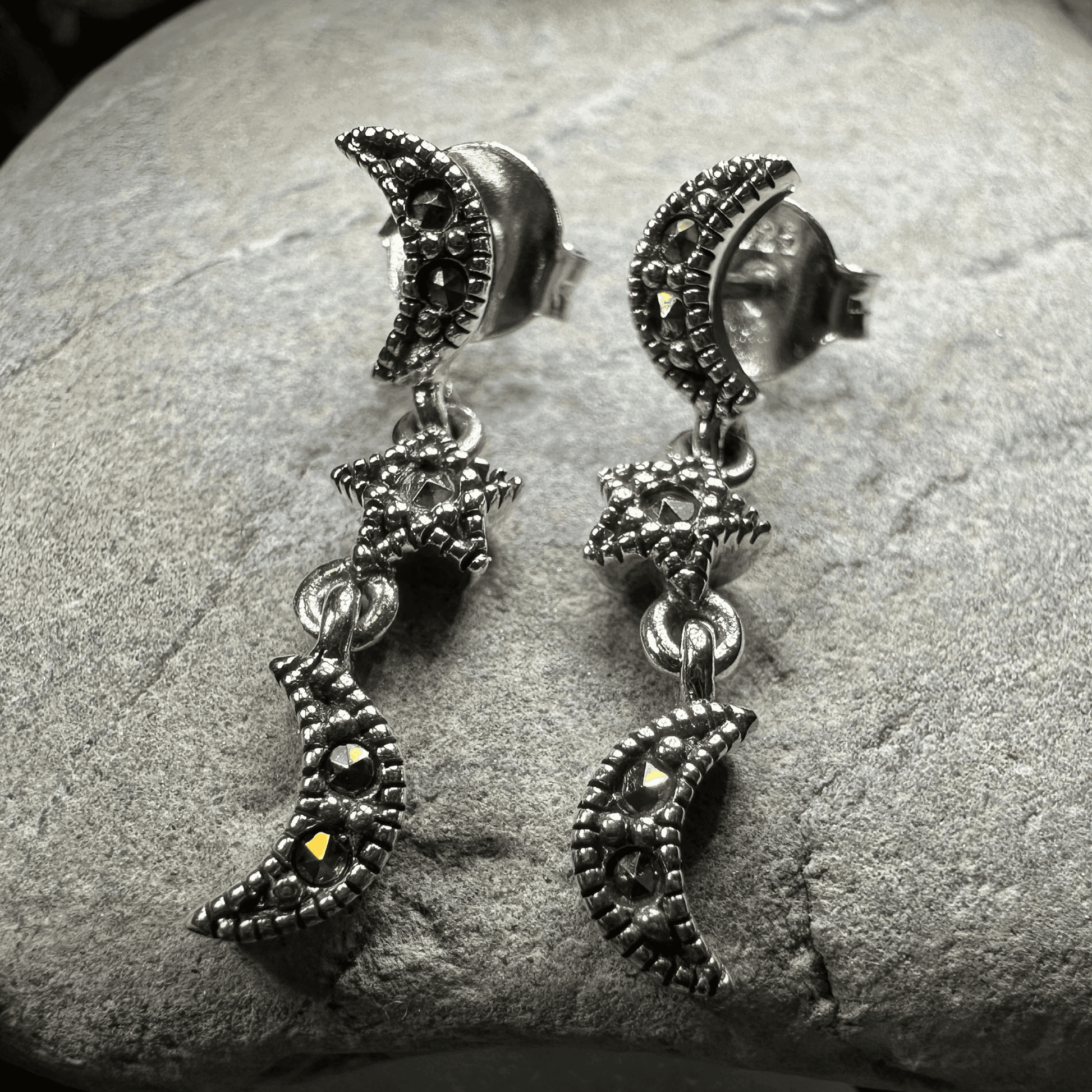 Magical Skies Moon & Stars Stud Earrings - 