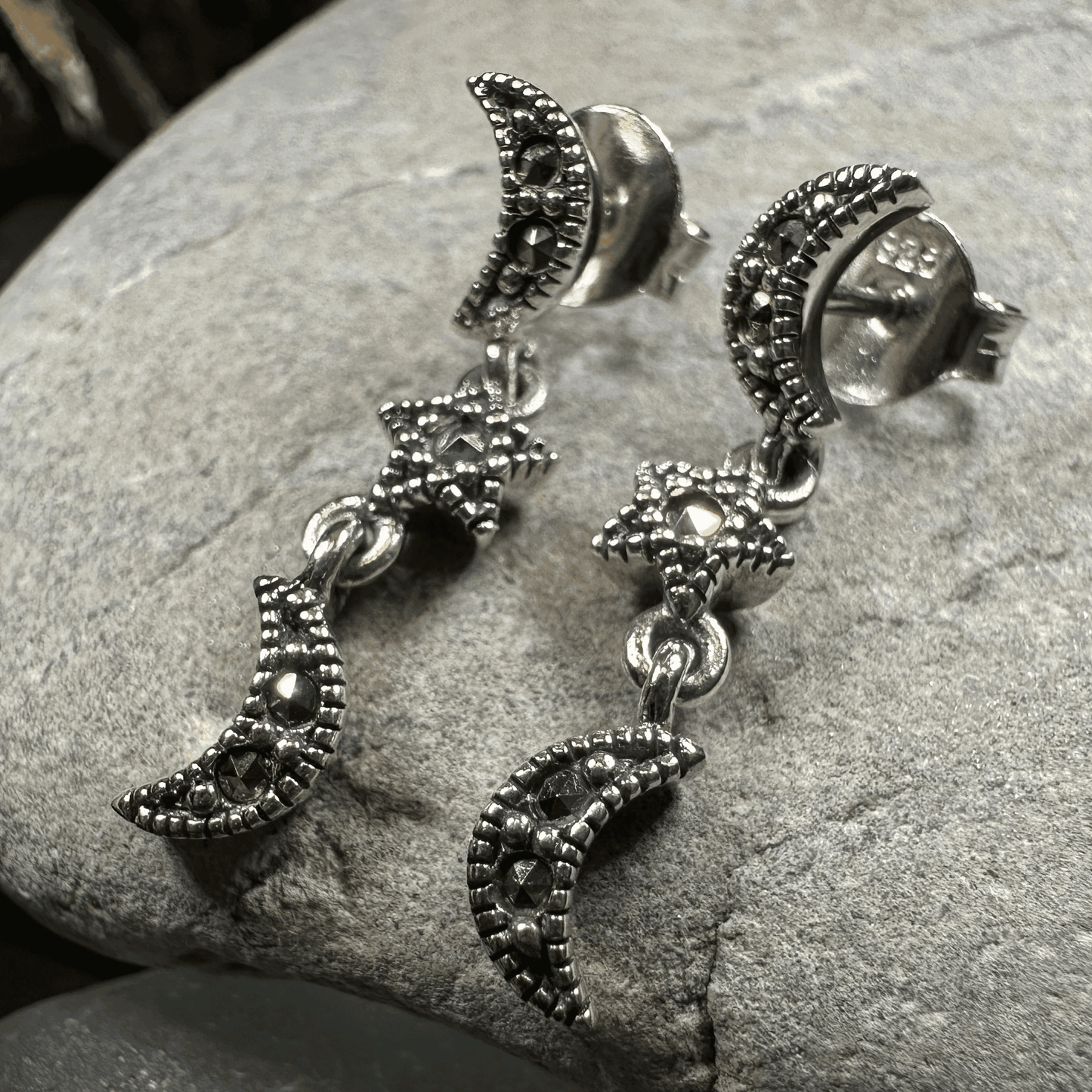 Magical Skies Moon & Stars Stud Earrings - 