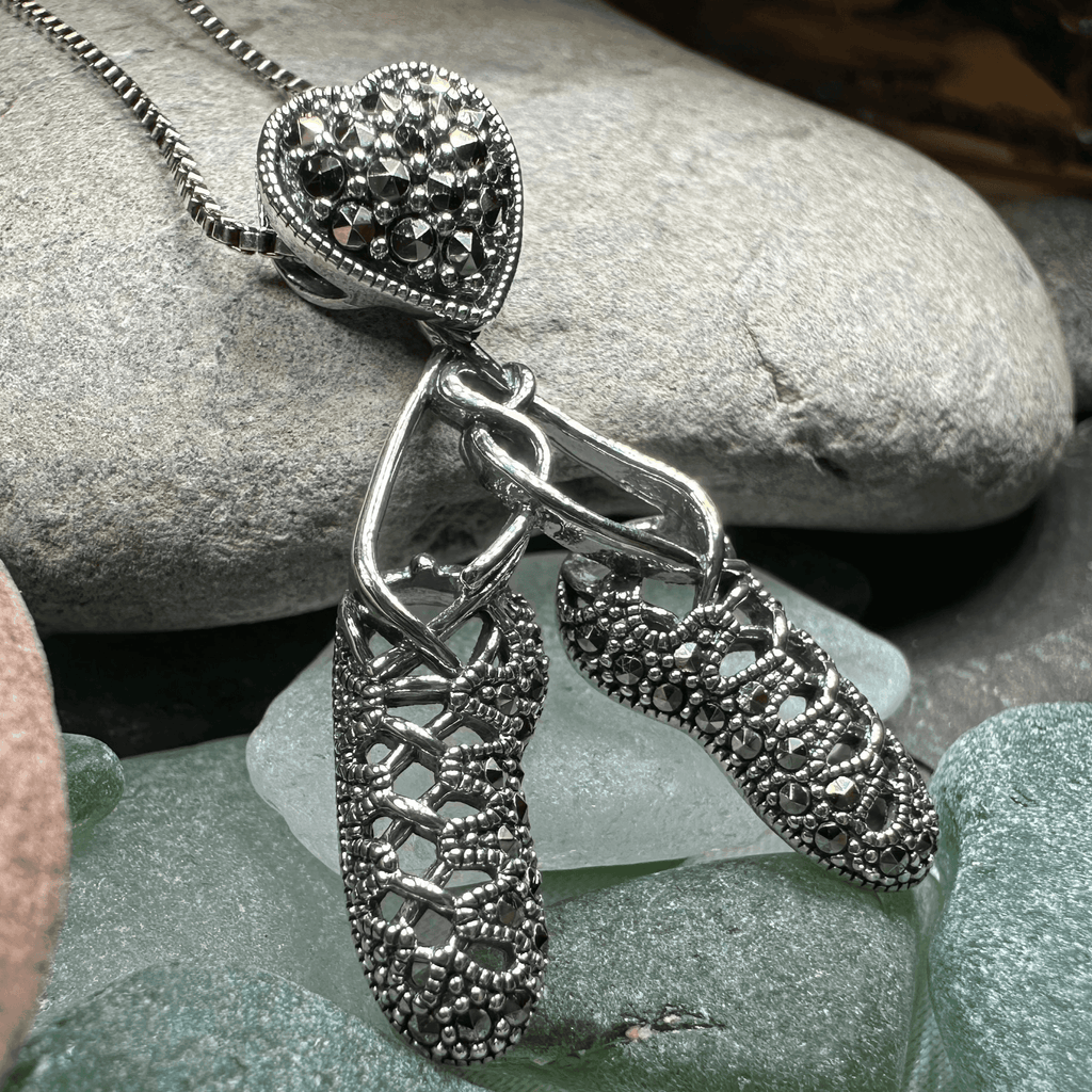 Marcasite Ghillies Irish Dance Necklace - 