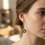 Blissful Hedgehog Art Earrings